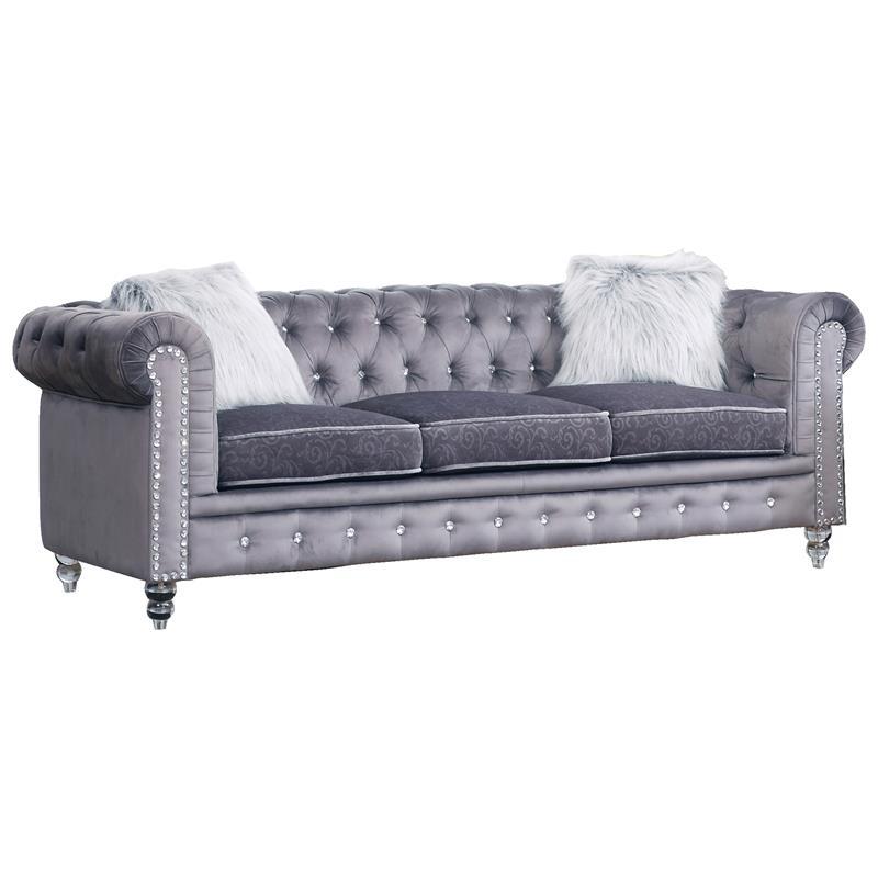 Modern Sofa Sahara 3035GYSAH in Gray Fabric