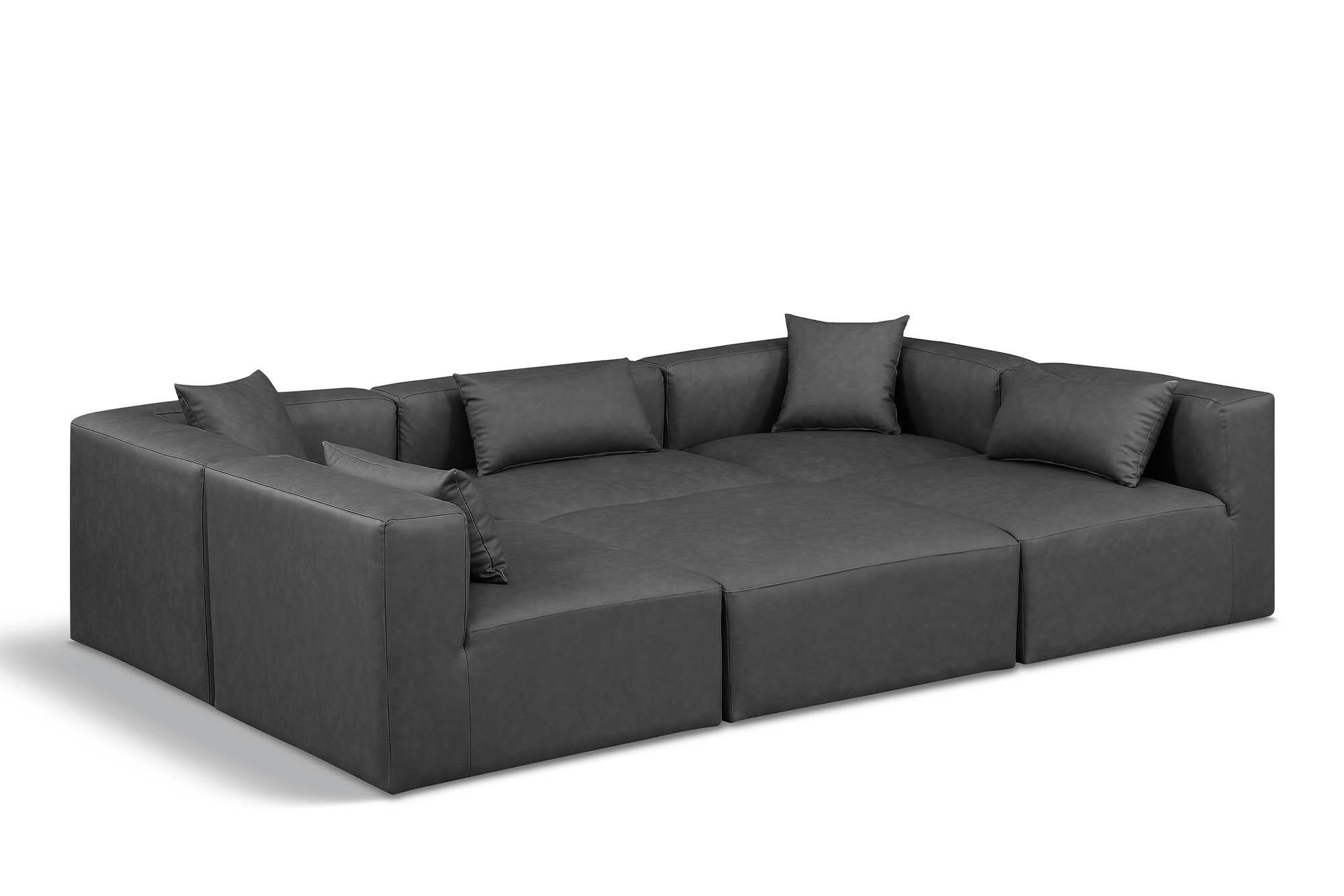 

    
Gray Faux Leather Modular Sectional CUBE 668Grey-Sec6C Meridian Contemporary
