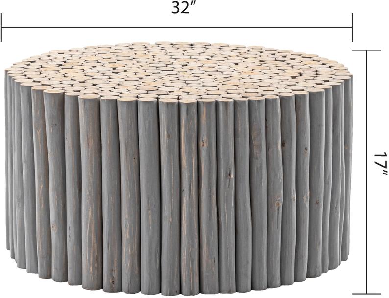 

    
Gray Finish High-Quality Wood Coffee Table T1009-32 Galaxy Home Modern
