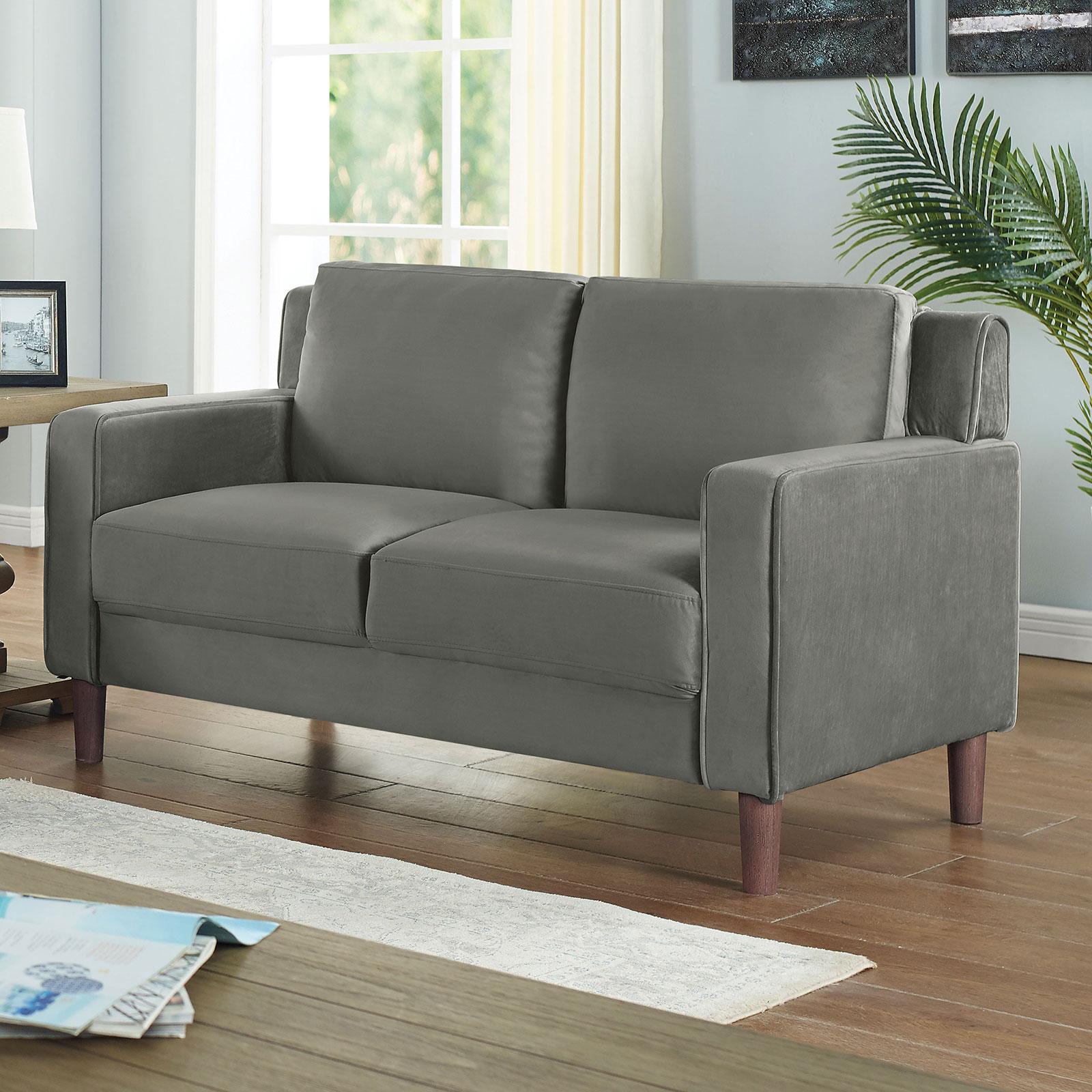 

    
Furniture of America CM6064GY-SF-3PC Brandi Sofa Loveseat and Chair Set Gray CM6064GY-SF-3PC
