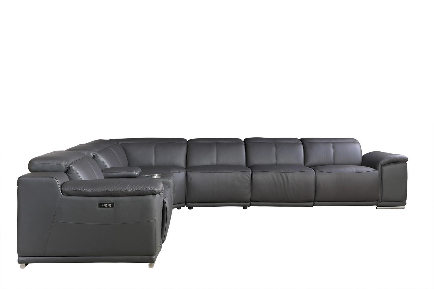 

        
Global United 9762 Reclining Sectional Gray Italian Leather 83398864850
