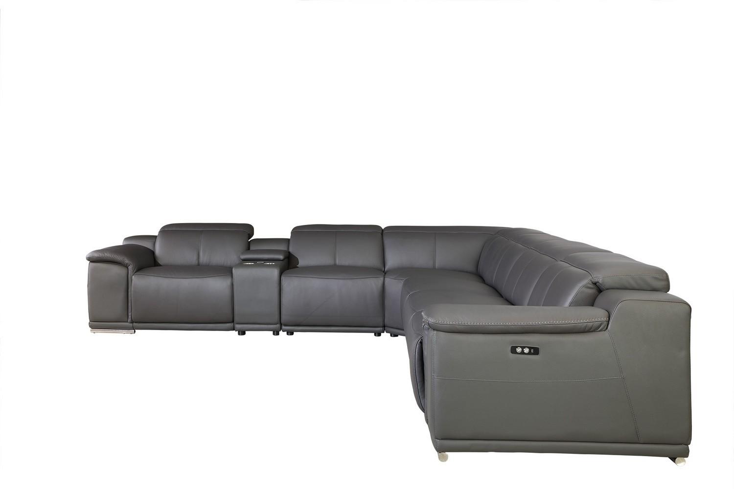 

    
9762-GRAY-3PWR-7PC Global United Reclining Sectional
