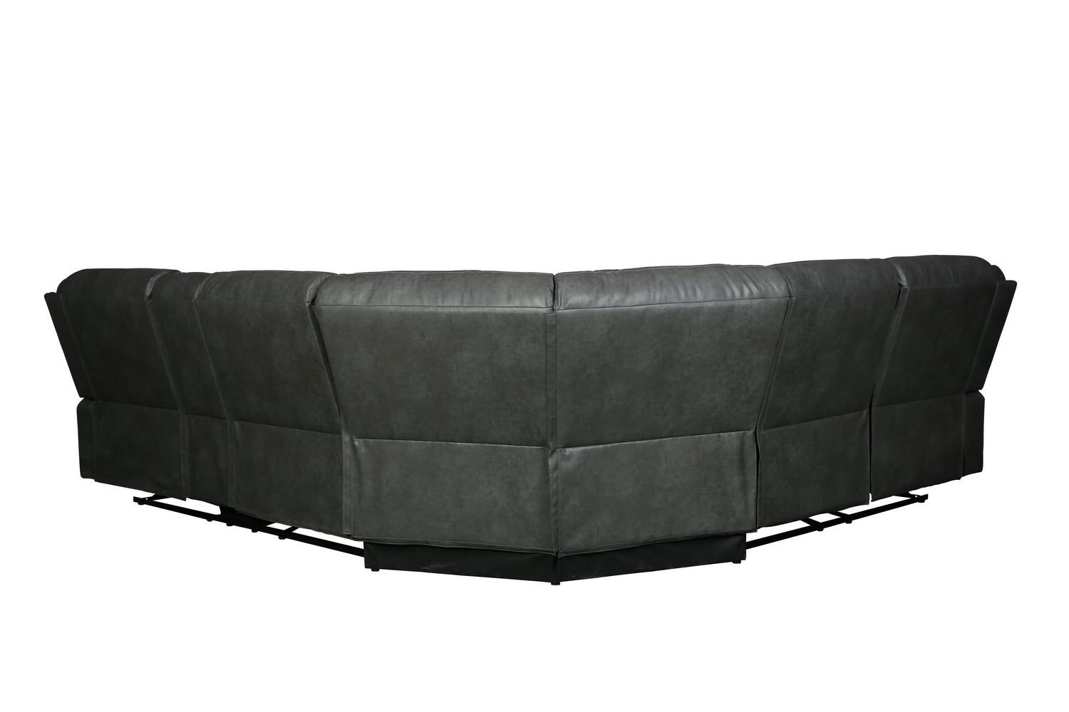 

    
6967-GRAY-SECT Gray Leather Air Reclining Sectional Contemporary 6967 Global United
