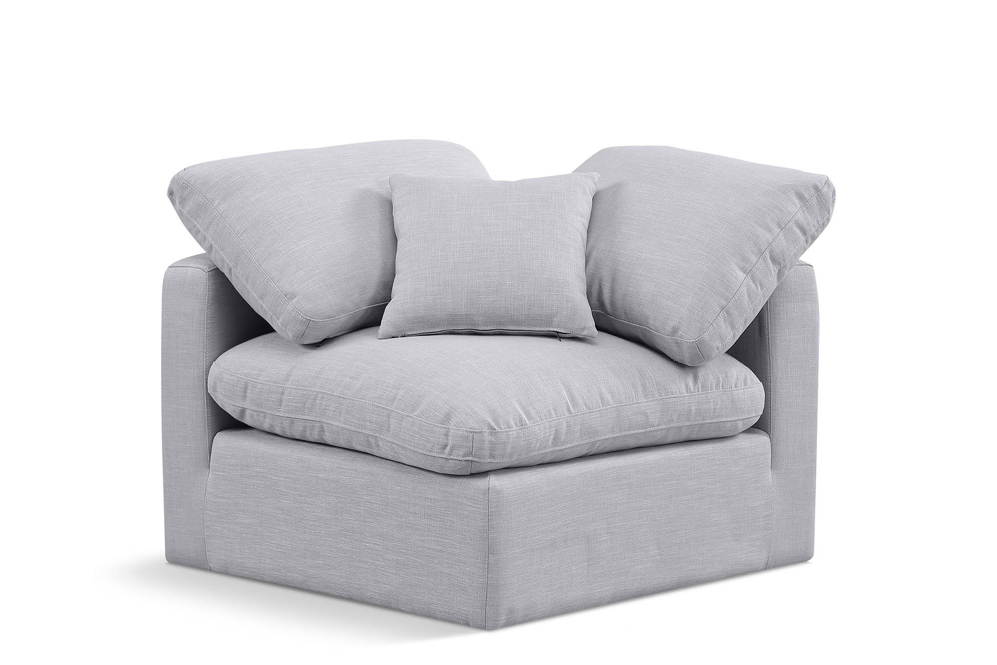 

    
Gray Linen Fabric Corner Chair INDULGE 141Grey-Corner Meridian Contemporary
