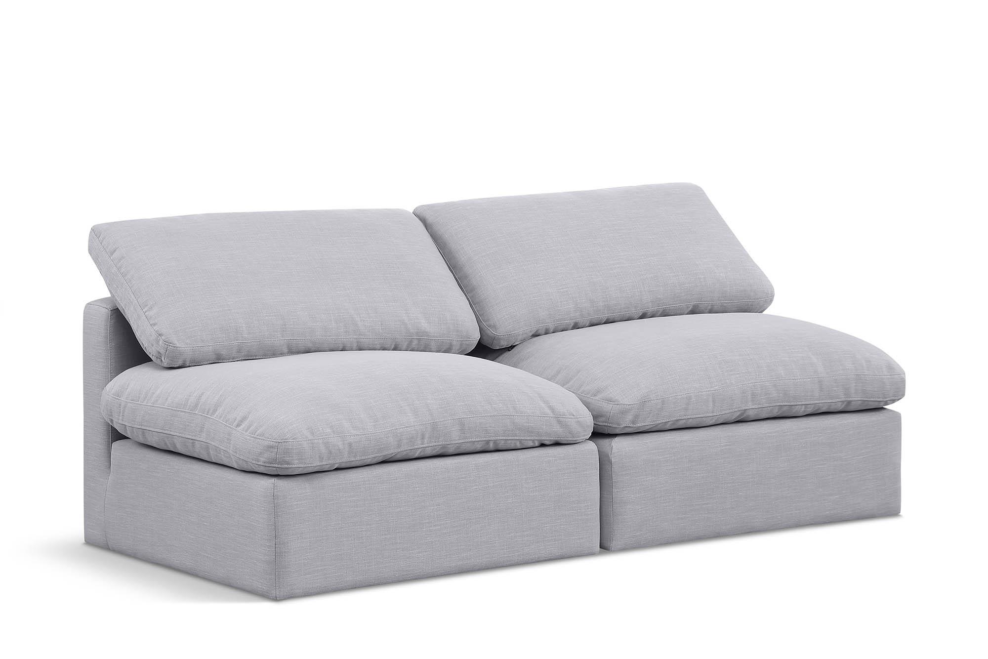 Contemporary, Modern Modular Sofa INDULGE 141Grey-S2 141Grey-S2 in Gray Linen