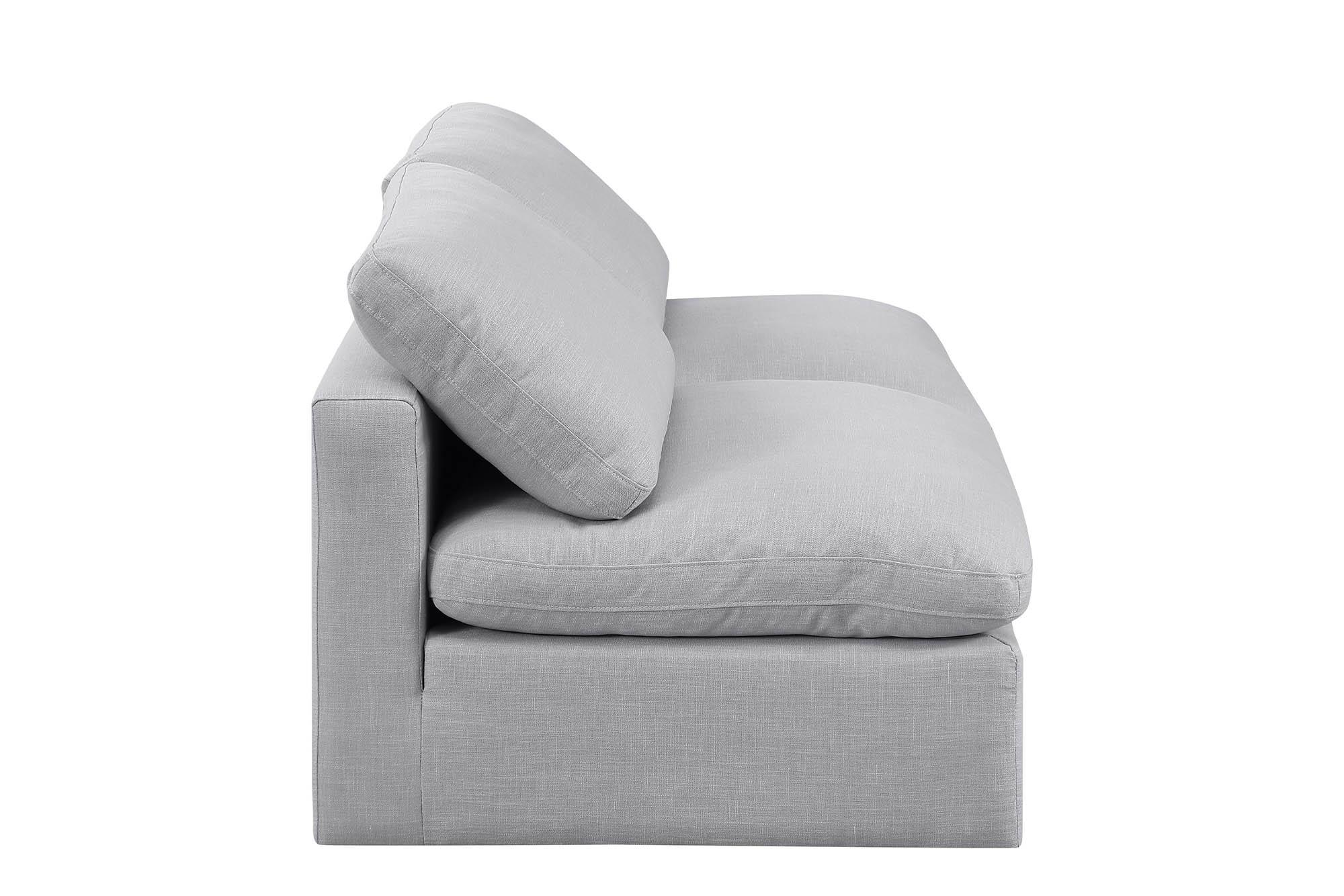 

        
Meridian Furniture INDULGE 141Grey-S2 Modular Sofa Gray Linen 094308314709
