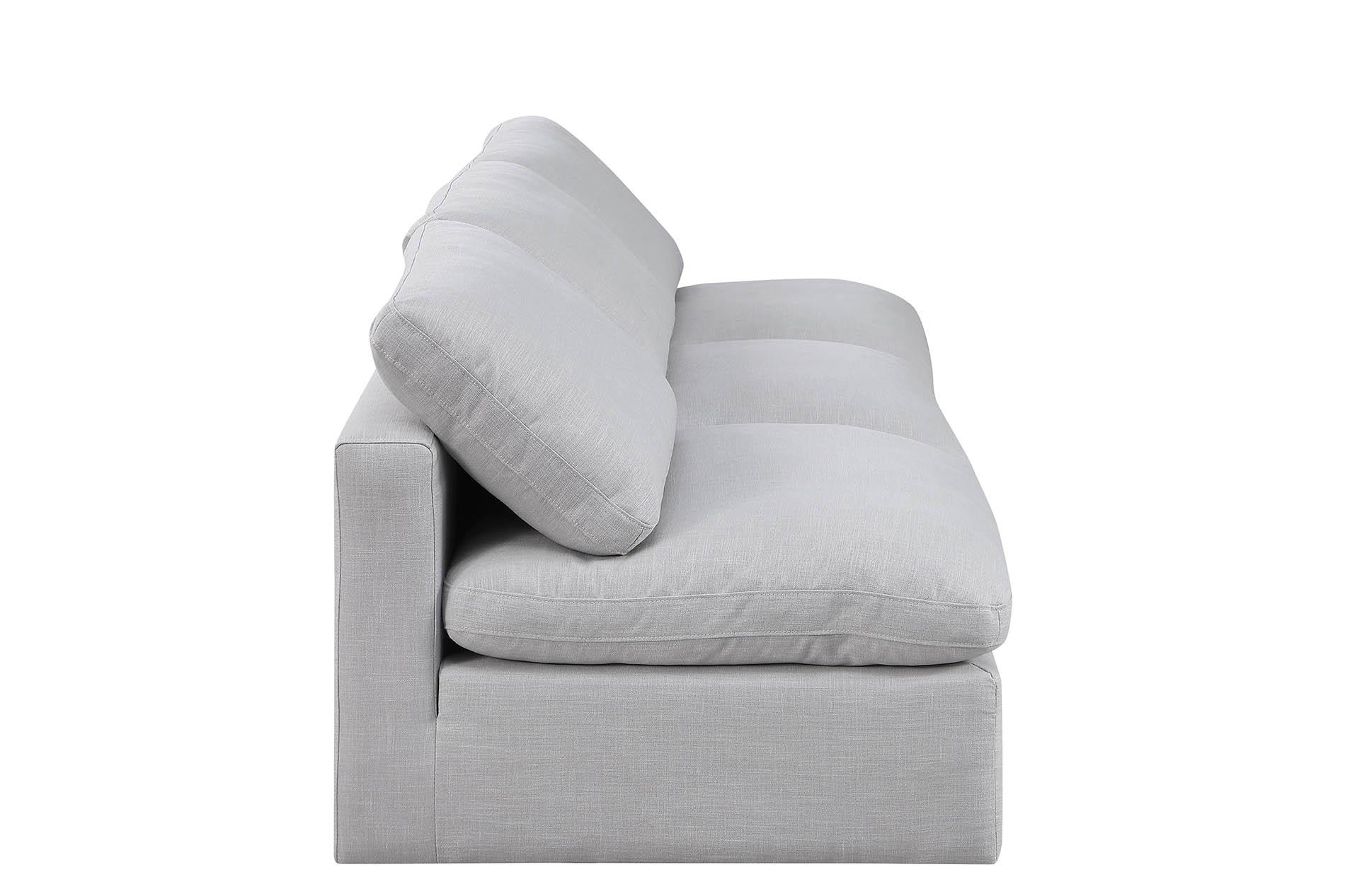 

        
Meridian Furniture INDULGE 141Grey-S3 Modular Sofa Gray Linen 094308314723
