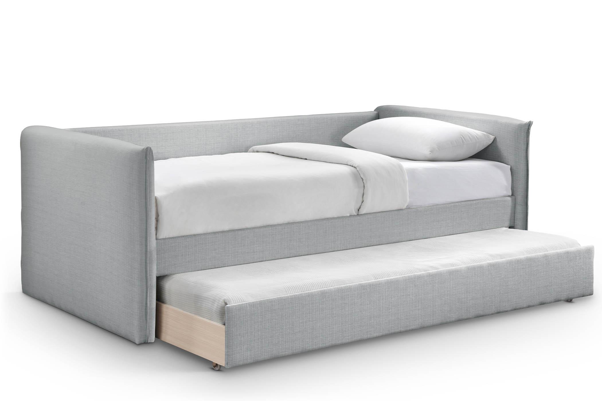 

    
Gray Linen Fabric Twin Daybed ColtonGrey-T Meridian Modern Contemporary
