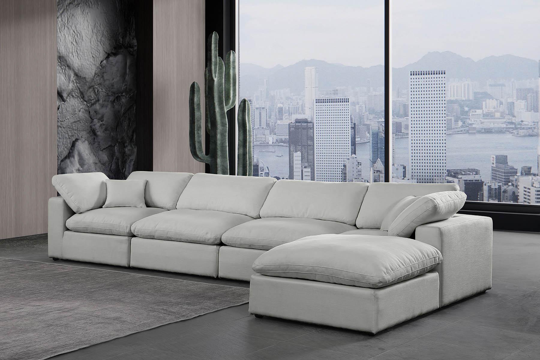 

        
Meridian Furniture 187Grey-Sec5A Modular Sectional Gray Linen 094308291246
