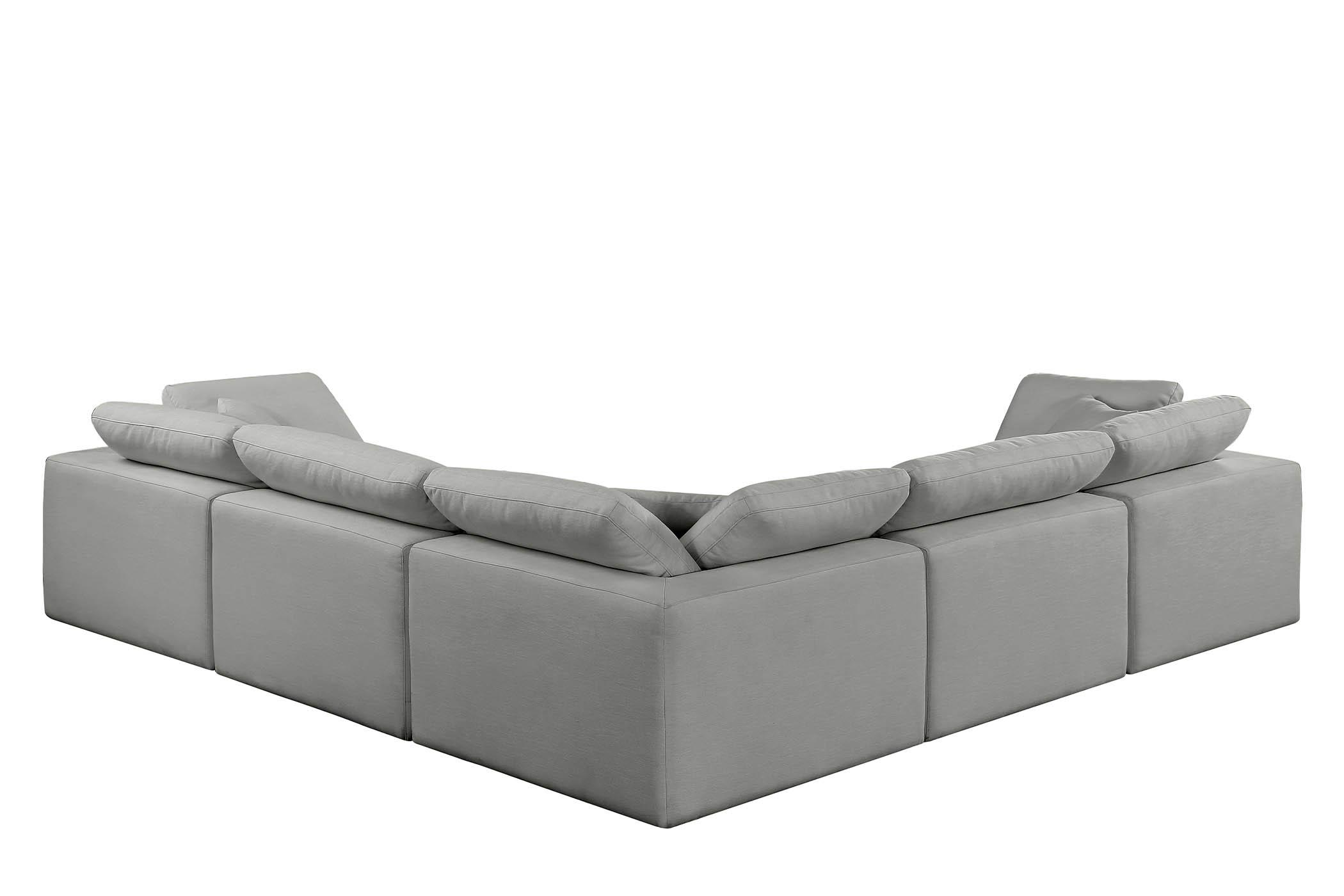 

        
Meridian Furniture 187Grey-Sec5C Modular Sectional Gray Linen 094308291260
