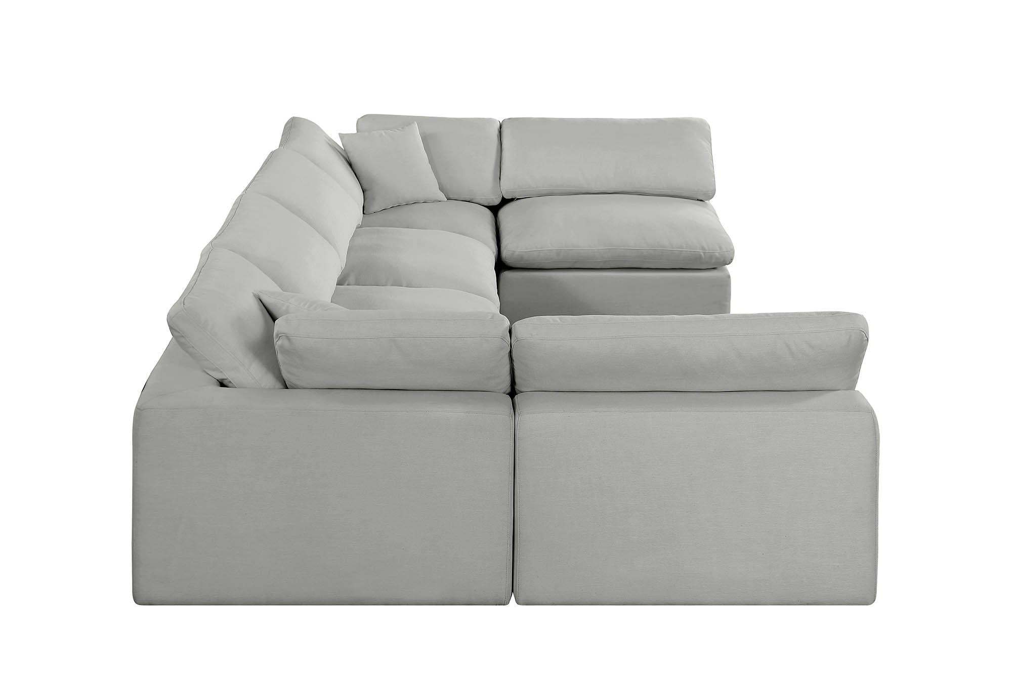 

        
Meridian Furniture 187Grey-Sec6D Modular Sectional Gray Linen 094308291314
