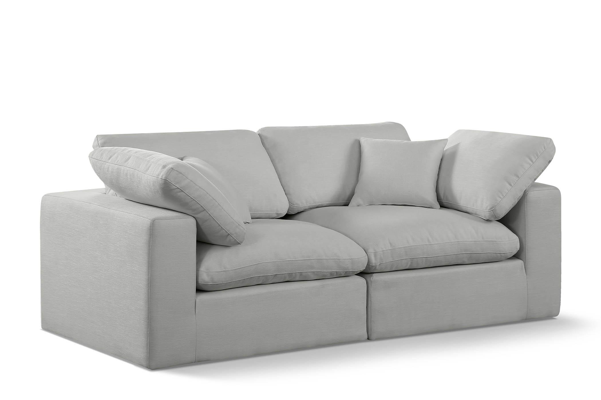 

    
Gray Linen Modular Sofa COMFY 187Grey-S80 Meridian Contemporary
