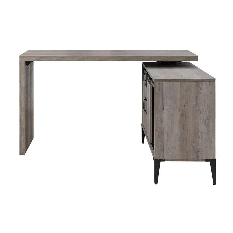 

    
OF00005 Gray Oak & Black Finish Wood Writing Desk by Acme Furniture OF00005 Zakwani
