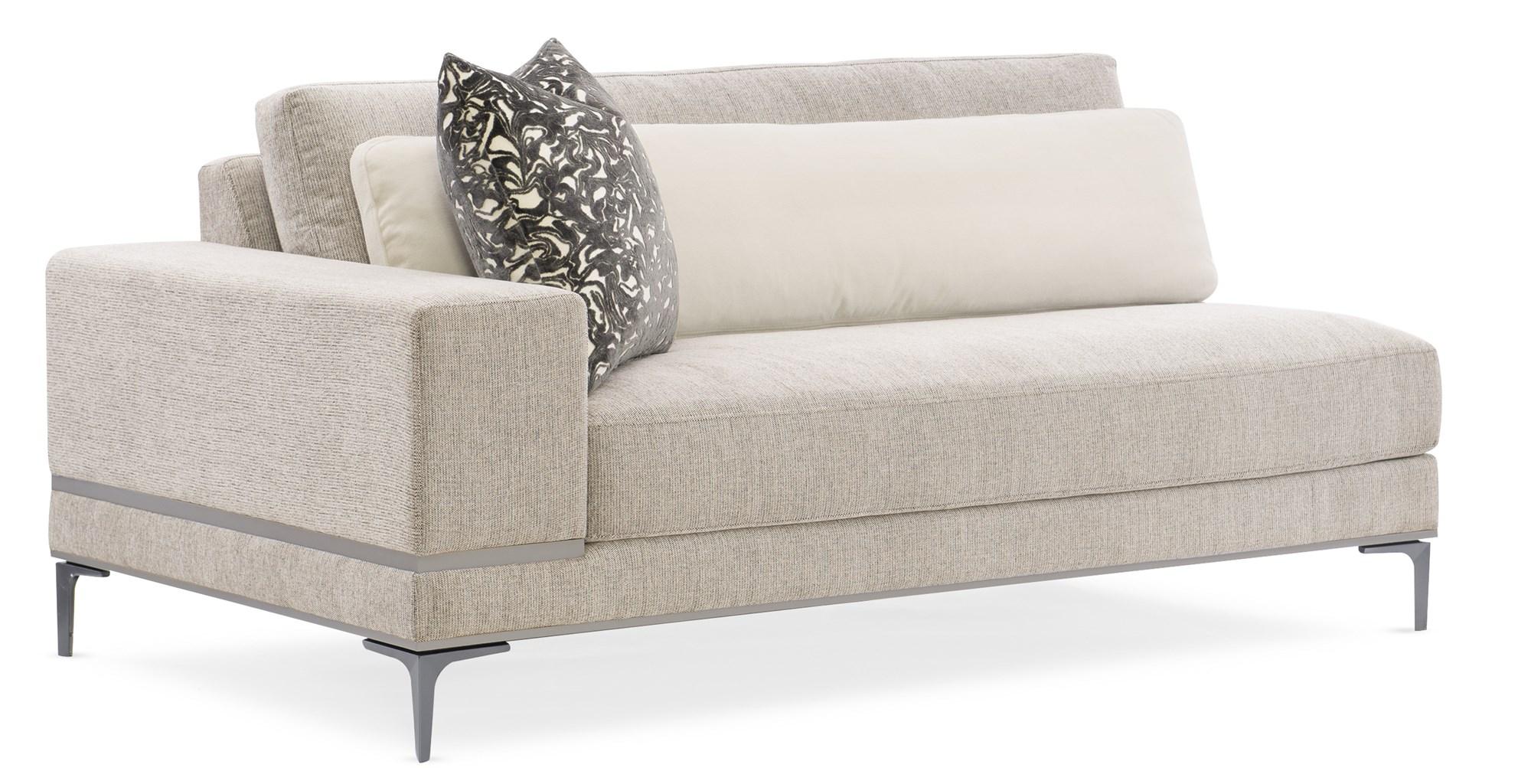 

    
 Order  Natural Performance Fabric 3Pcs Sectional & Ottoman Modern REPETITION by Caracole
