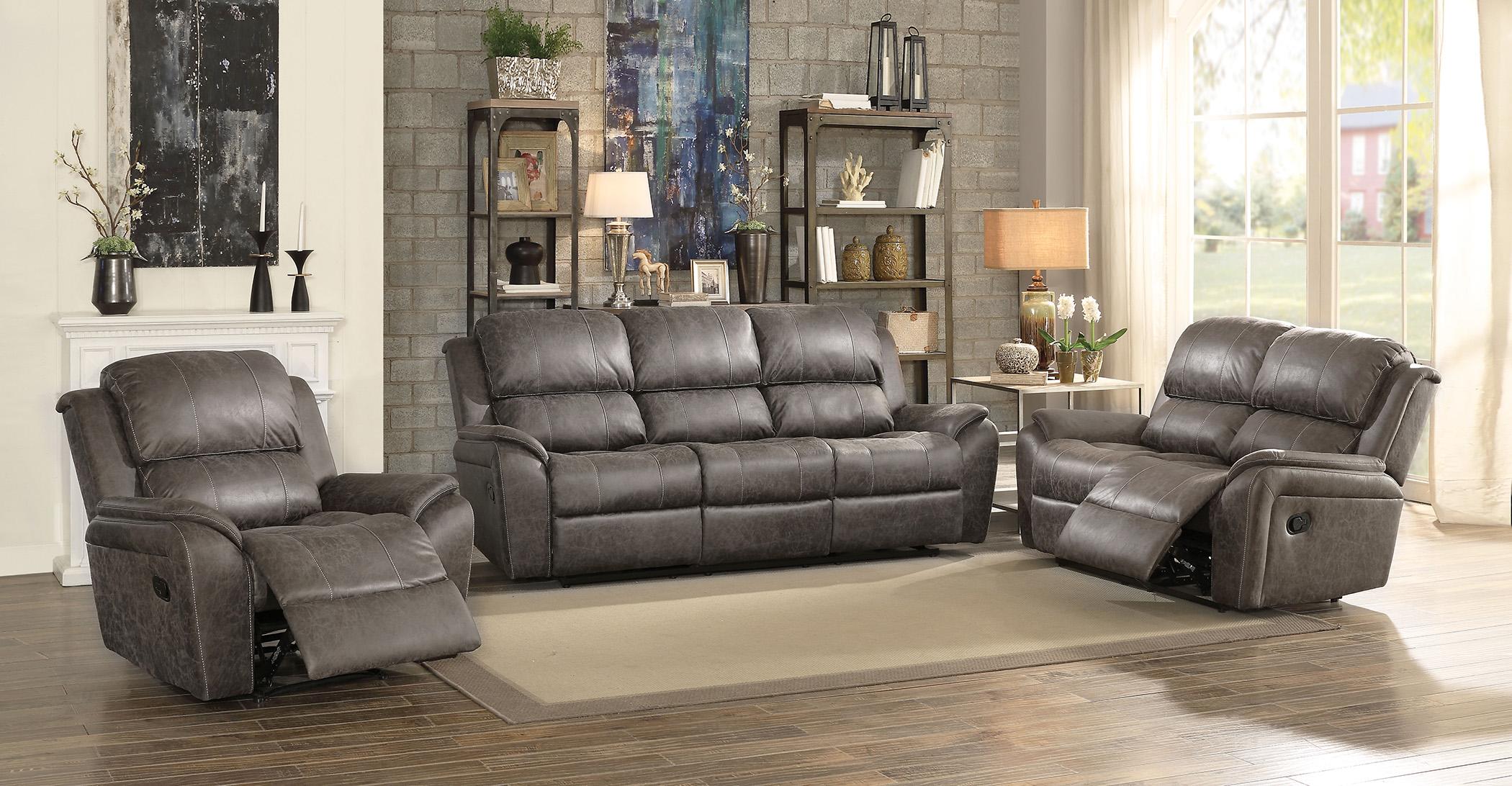 

    
Acme Furniture Barnaby-52880 Reclining Sofa Gray Barnaby-52880
