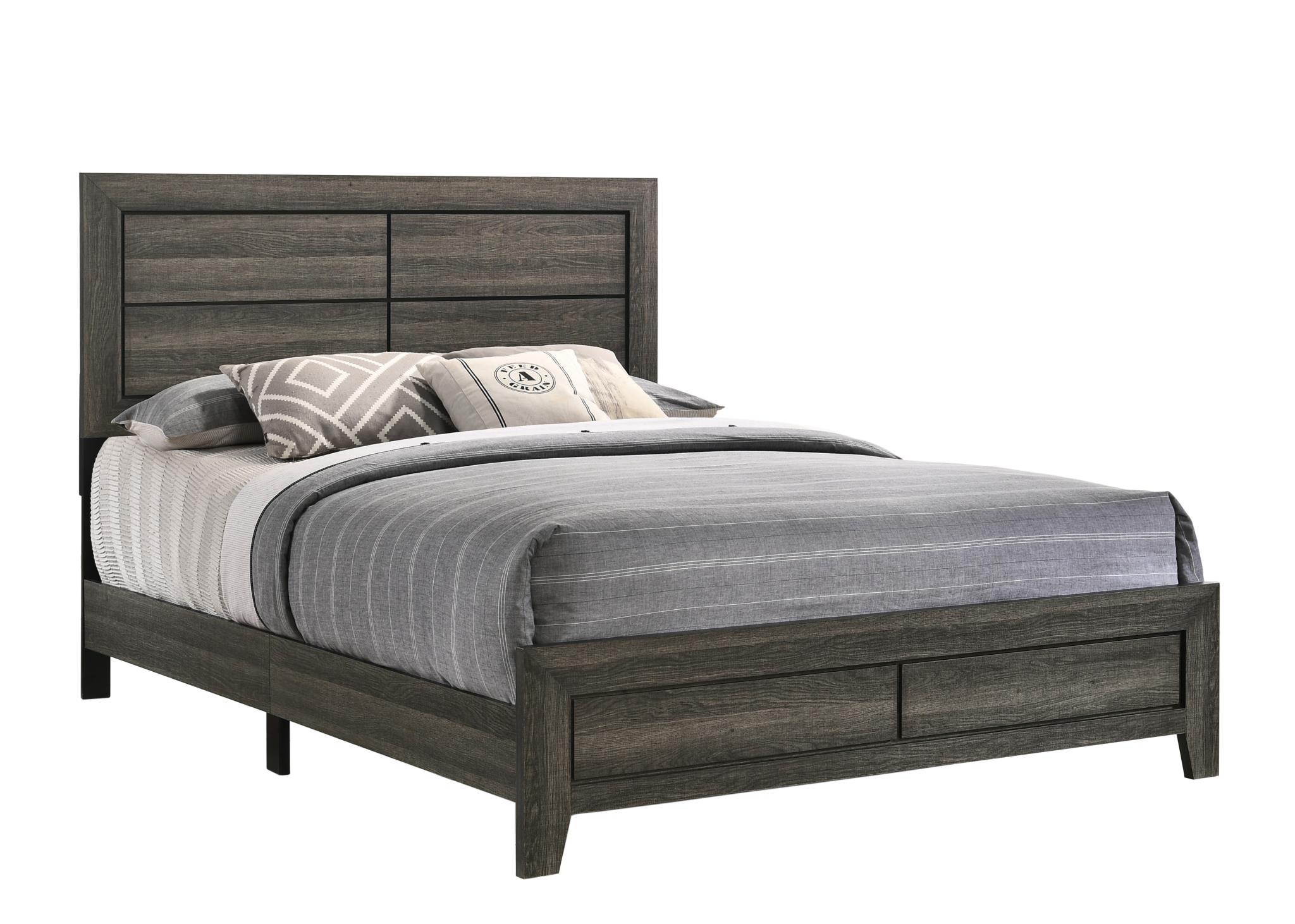 

    
Heritage Brown Poplar Wood FULL Bed w/ USB MAX 1376-104 Bernards Modern
