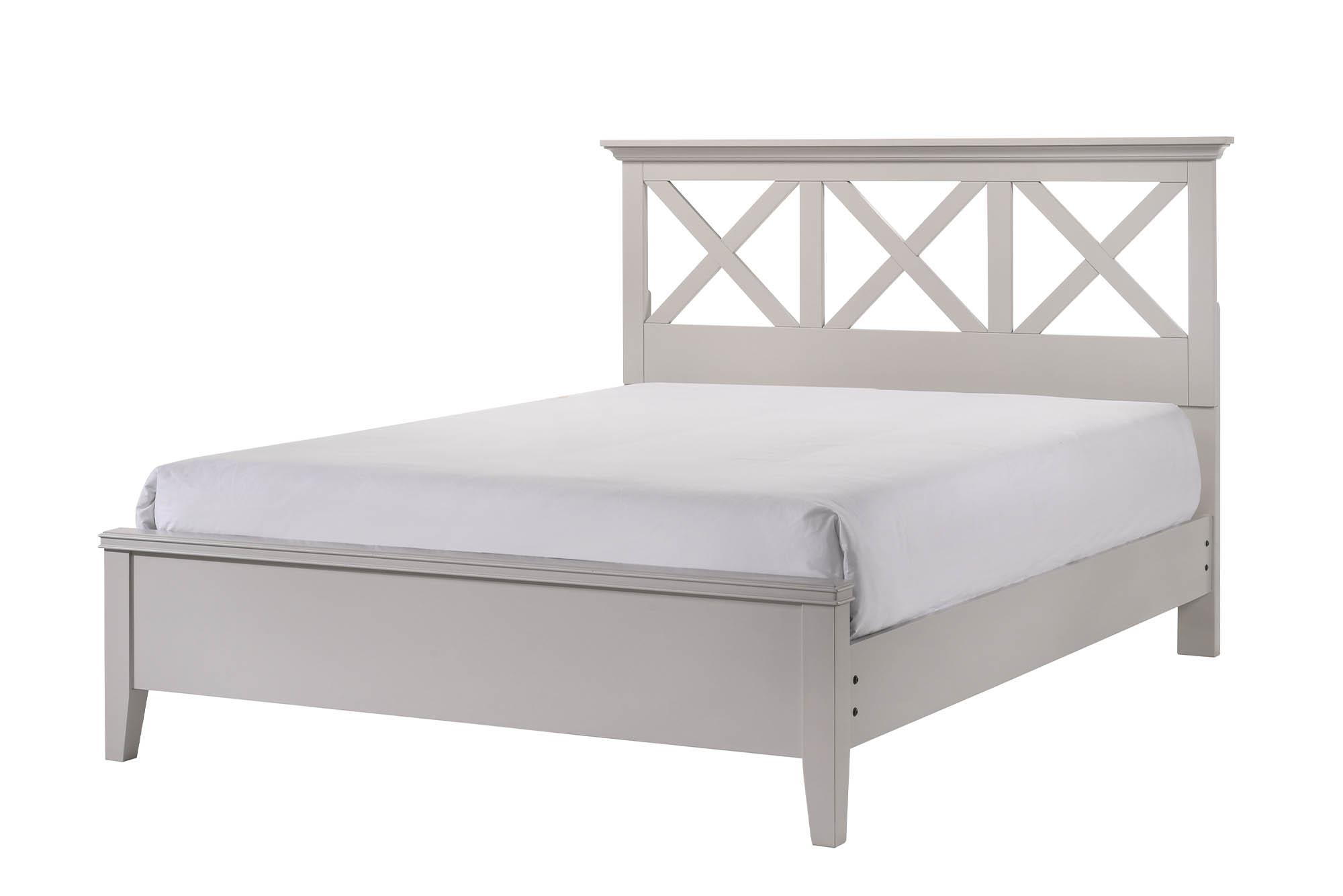 Modern, Transitional Panel Bed NOVA II 1281-106 1281-106 in Gray 