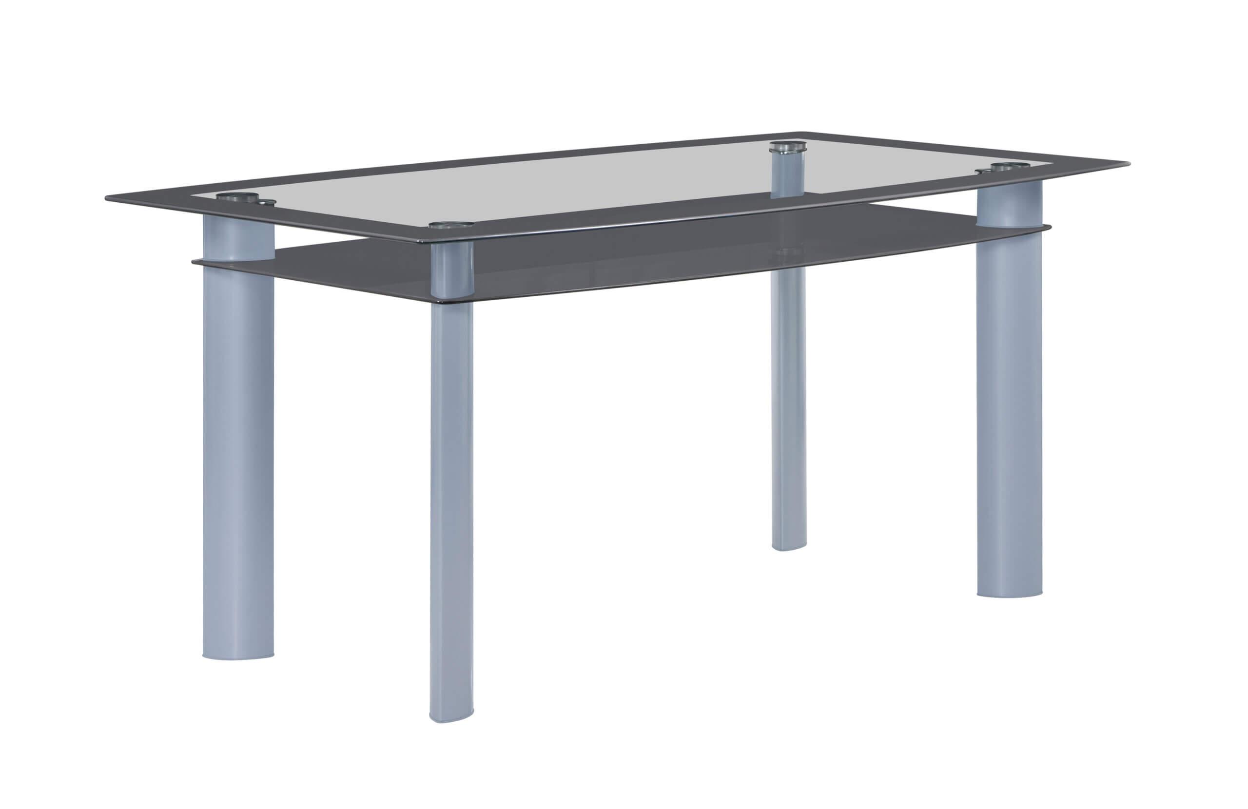 

    
Gray & Silver Glass Dining Table by Crown Mark Echo 1171T-3660
