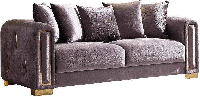 

        
Galaxy Home Furniture Impreza Sofa Set Gray Velvet 601955550666
