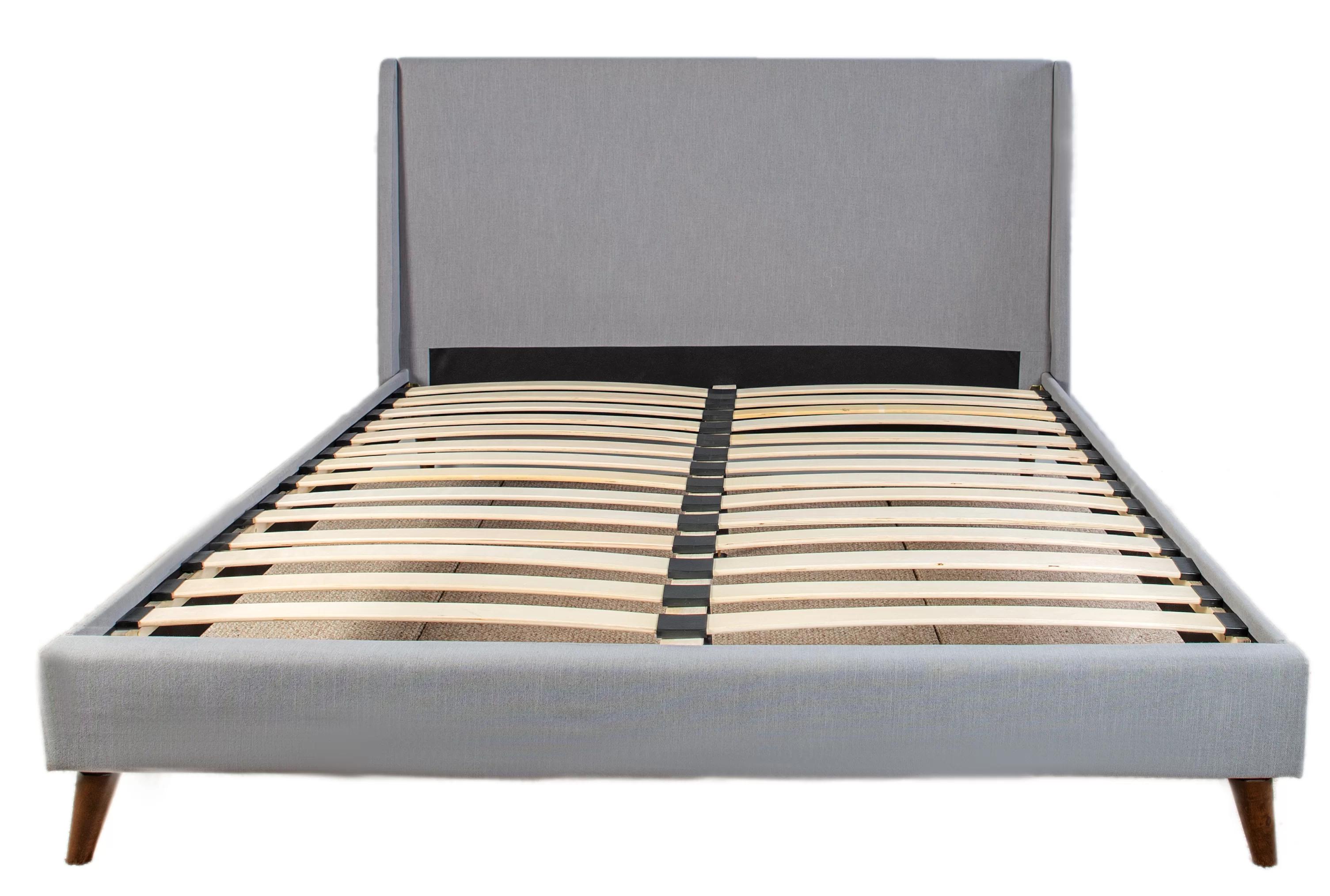 

    
Gray Upholstered Panel Bed by Bernards Furniture Maddison 1182DS-110FKRL
