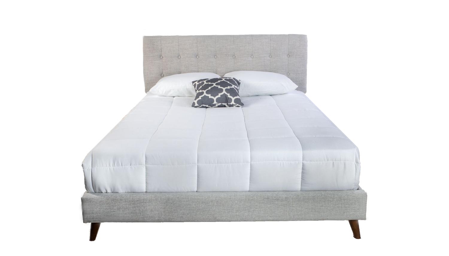

    
Gray Upholstered Panel Bed by Bernards Furniture Myla 1184DS-105FQRL
