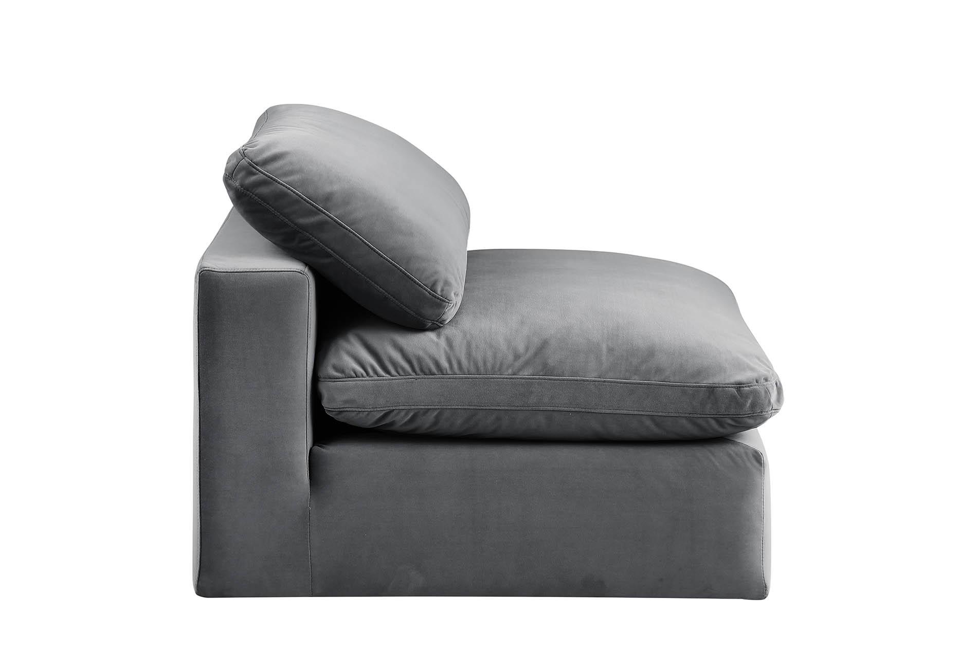 

        
Meridian Furniture 189Grey-Armless Armless Chair Gray Velvet 094308284743
