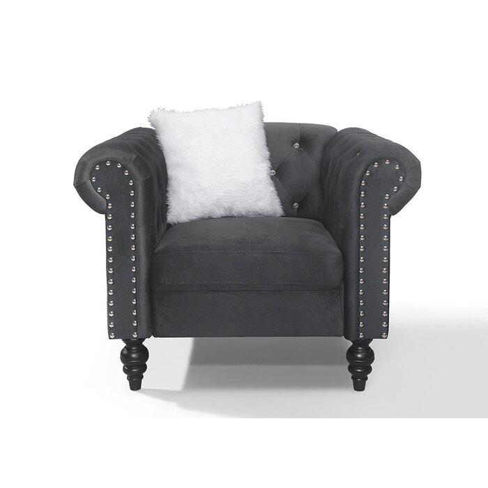 

    
Gray Velvet Crystal Tufted Chair Set 2Pcs EMMA Galaxy Home Contemporary Modern

