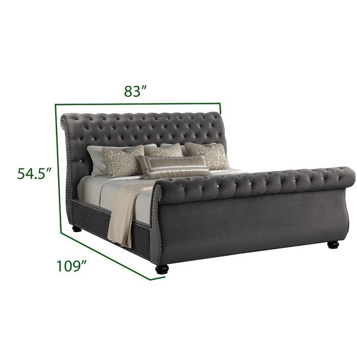 

                    
Galaxy Home Furniture KENDALL Sleigh Bed Gray  Purchase 
