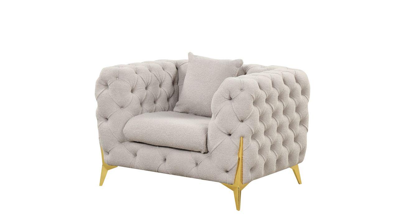 

    
Gray Velvet Fabric Tufted Armchair CONTEMPO Galaxy Home Modern
