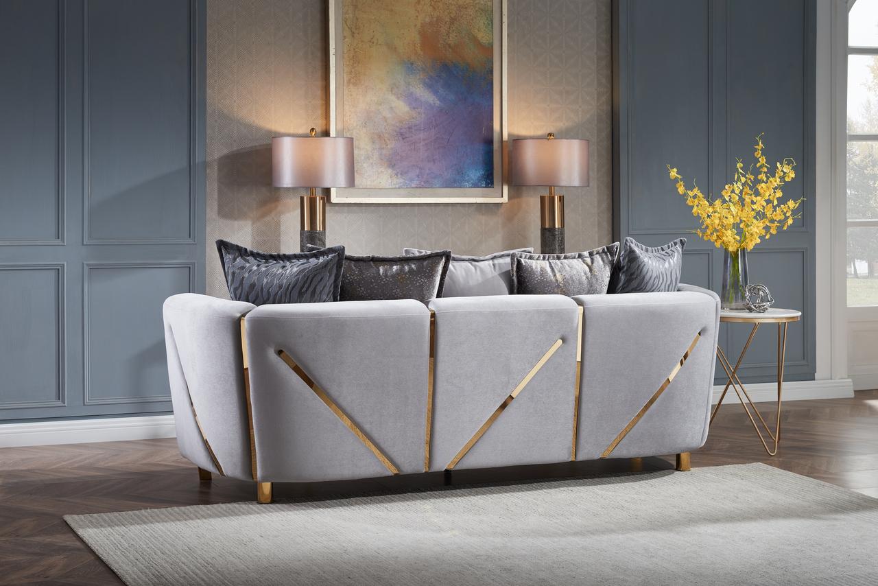 

    
Chanelle-2PC Galaxy Home Furniture Sofa Set
