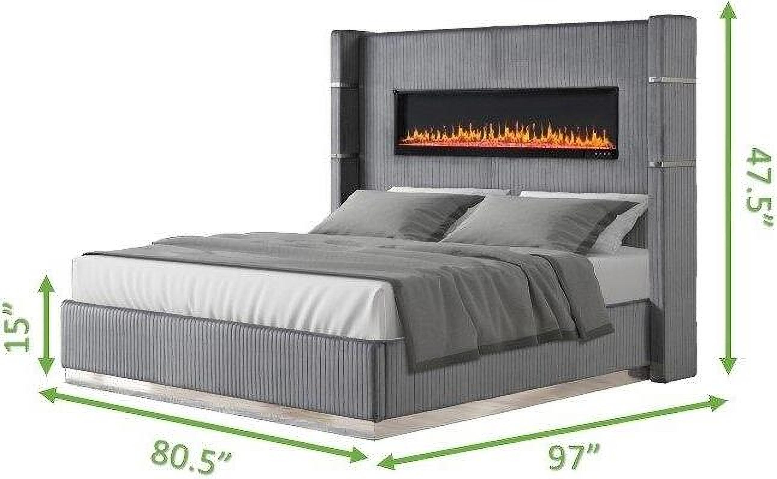 

    
Lizelle-Gray-EK Galaxy Home Furniture Platform Bed
