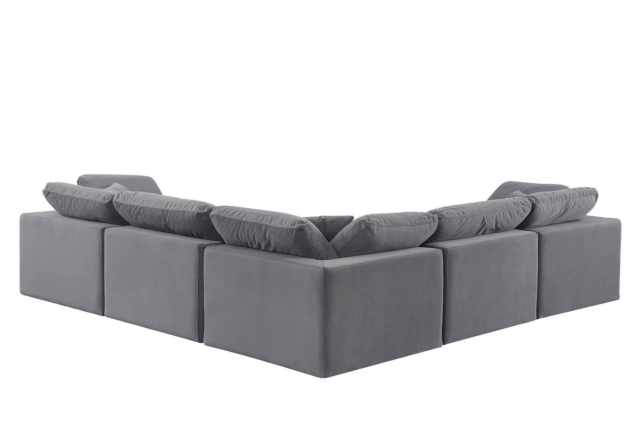 

        
Meridian Furniture 189Grey-Sec5C Modular Sectional Gray Velvet 094308289830
