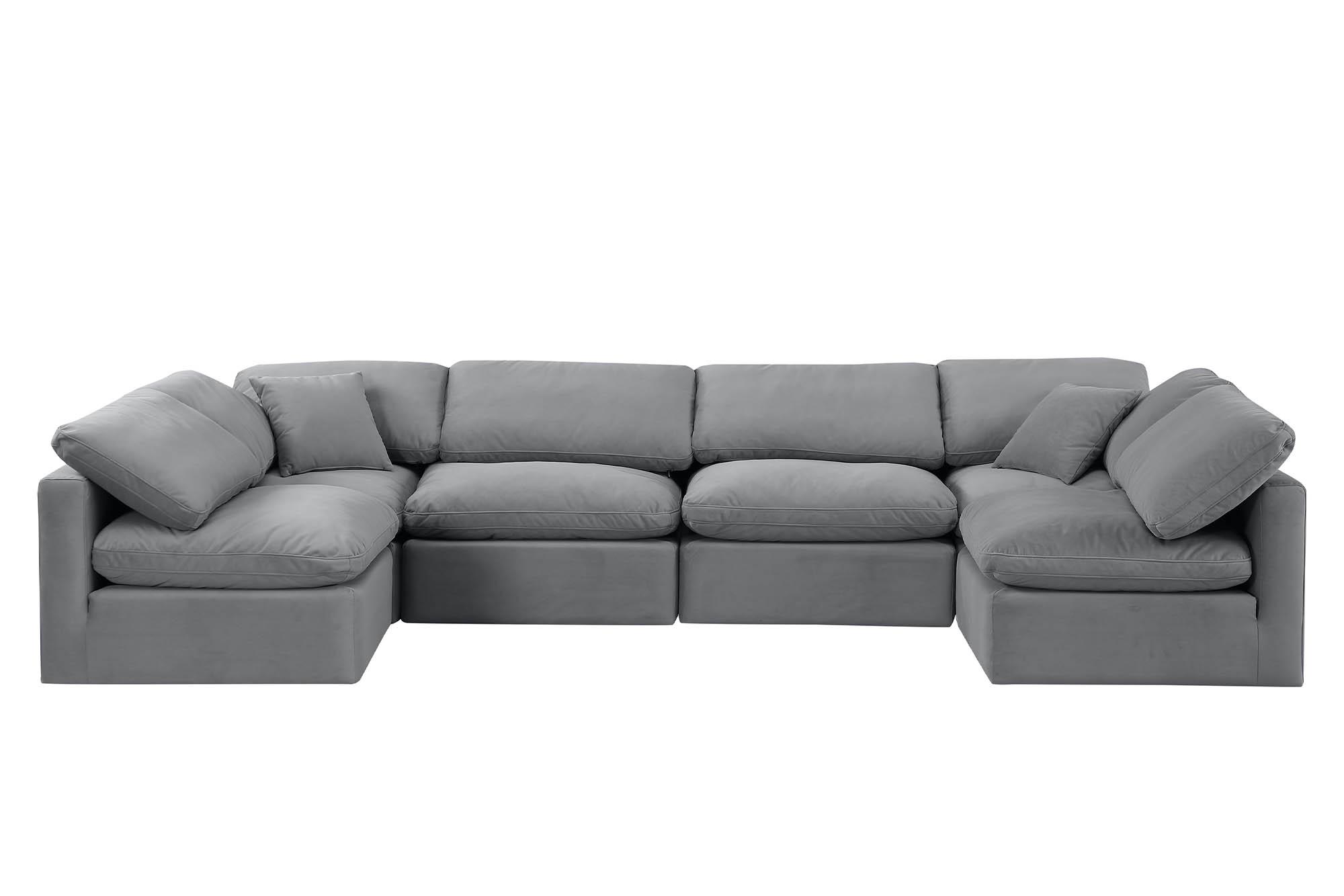 

    
Meridian Furniture INDULGE 147Grey-Sec6D Modular Sectional Sofa Gray 147Grey-Sec6D
