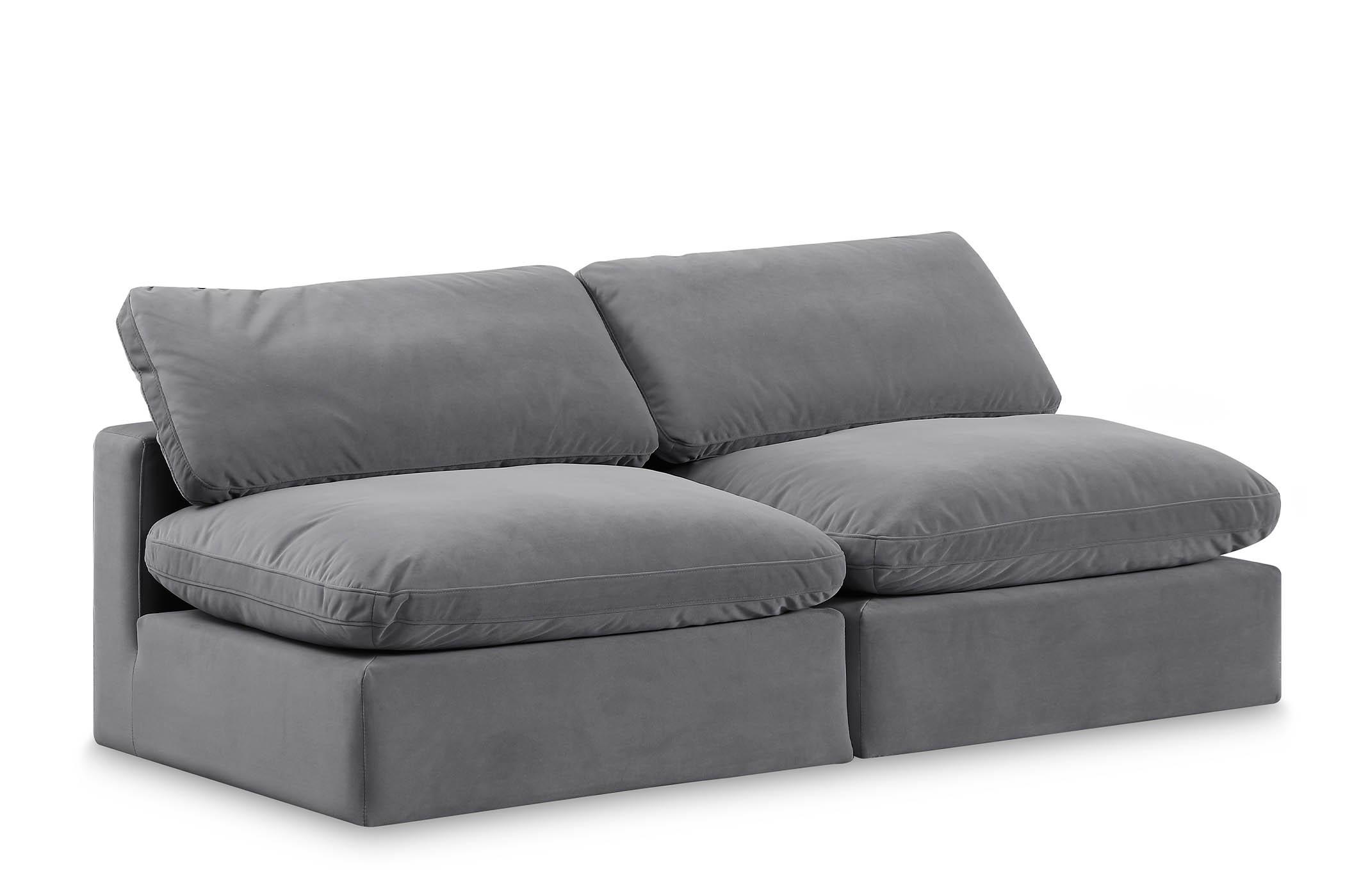 Contemporary, Modern Modular Sofa 189Grey-S78 189Grey-S78 in Gray Velvet