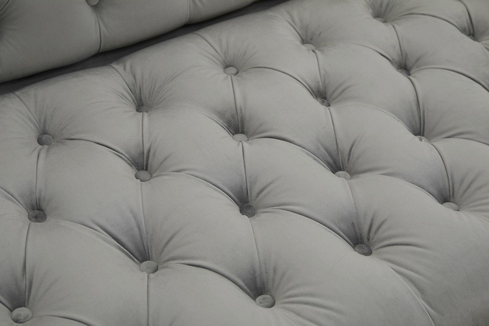 

        
Cosmos Furniture Marco Sectional Sofa Gray Velvet 810053742211
