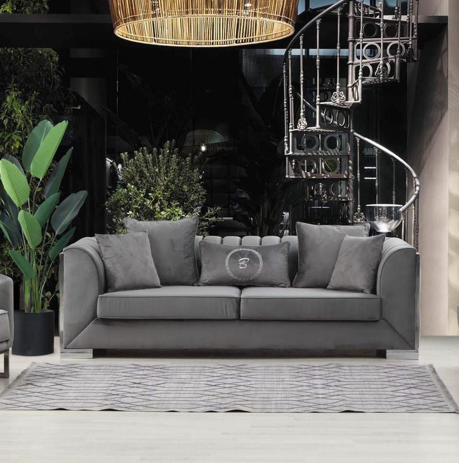 

    
Alpha Furniture Milano Sofa Loveseat and Chair Set Gray MLNO-G-S-Set-3
