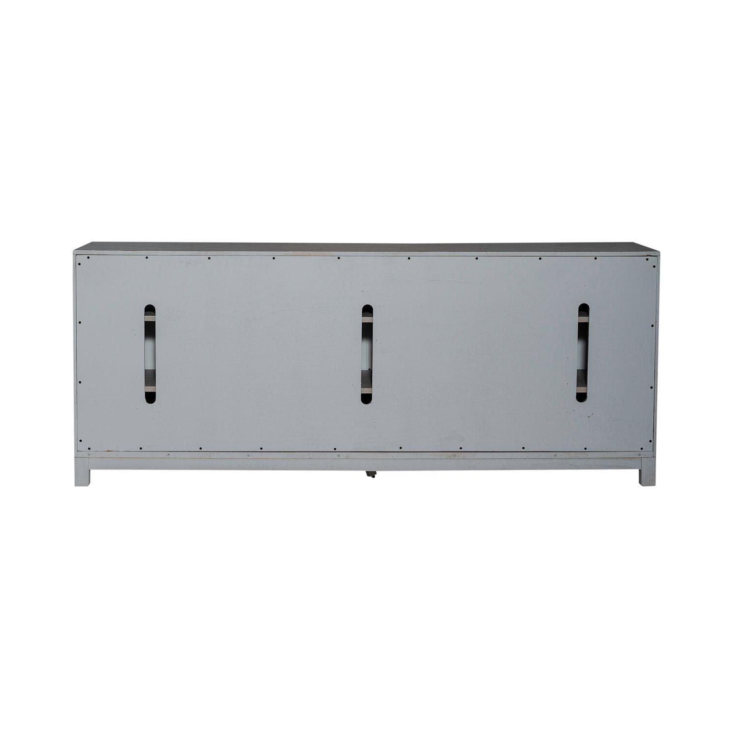 

    
 Shop  Gray & White 78'' Tv Console Palmetto Heights 499-ENT Liberty Furniture

