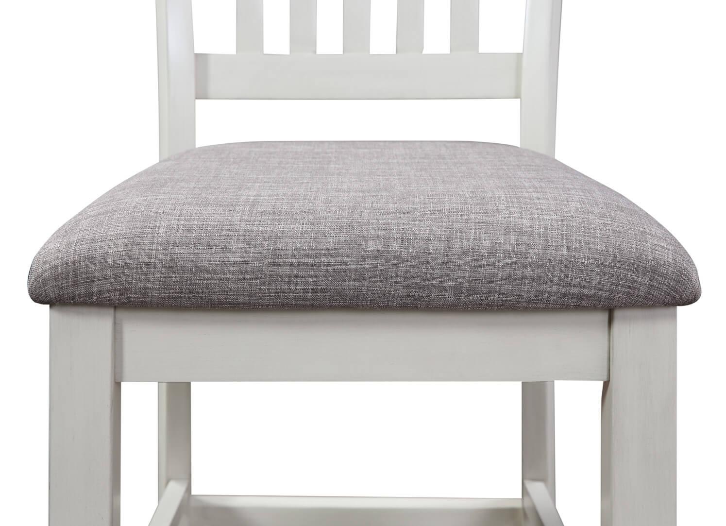 

    
Crown Mark Buford Counter Chair Set White/Gray 2773CG-S-24-2pcs
