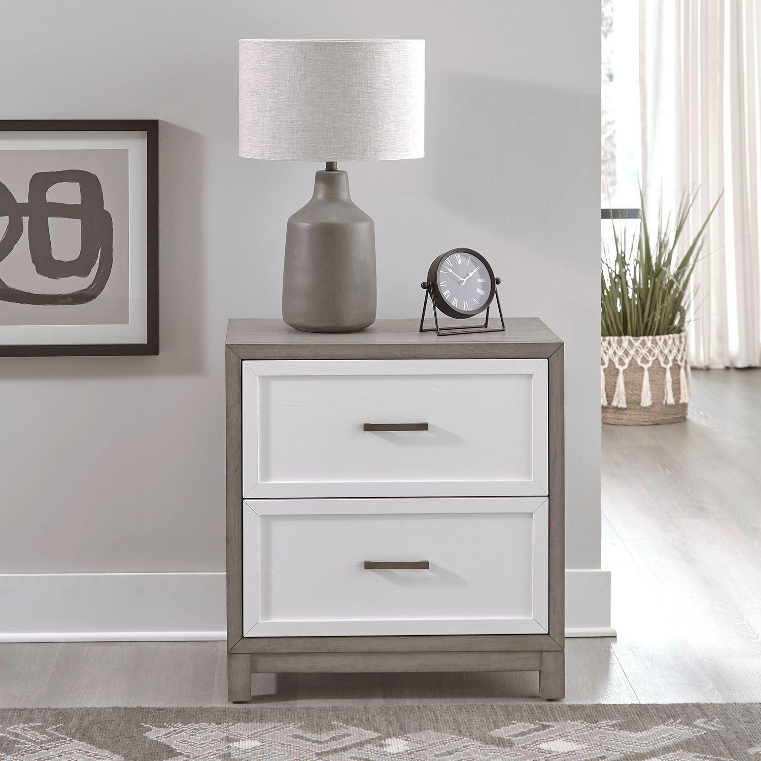 

    
Liberty Furniture Palmetto Heights (499-BR) Nightstand Set White/Gray 499-BR61-Set-2
