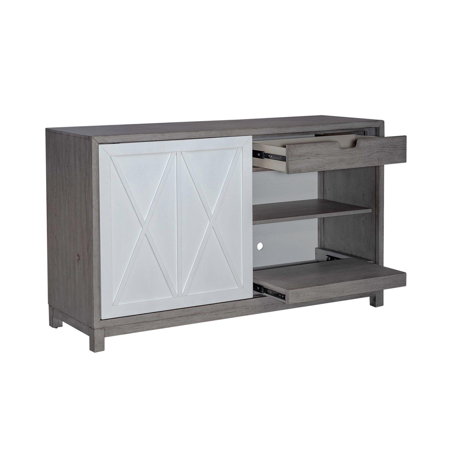 

                    
Liberty Furniture Palmetto Heights (499-DR) Buffet and Hutch White/Gray  Purchase 
