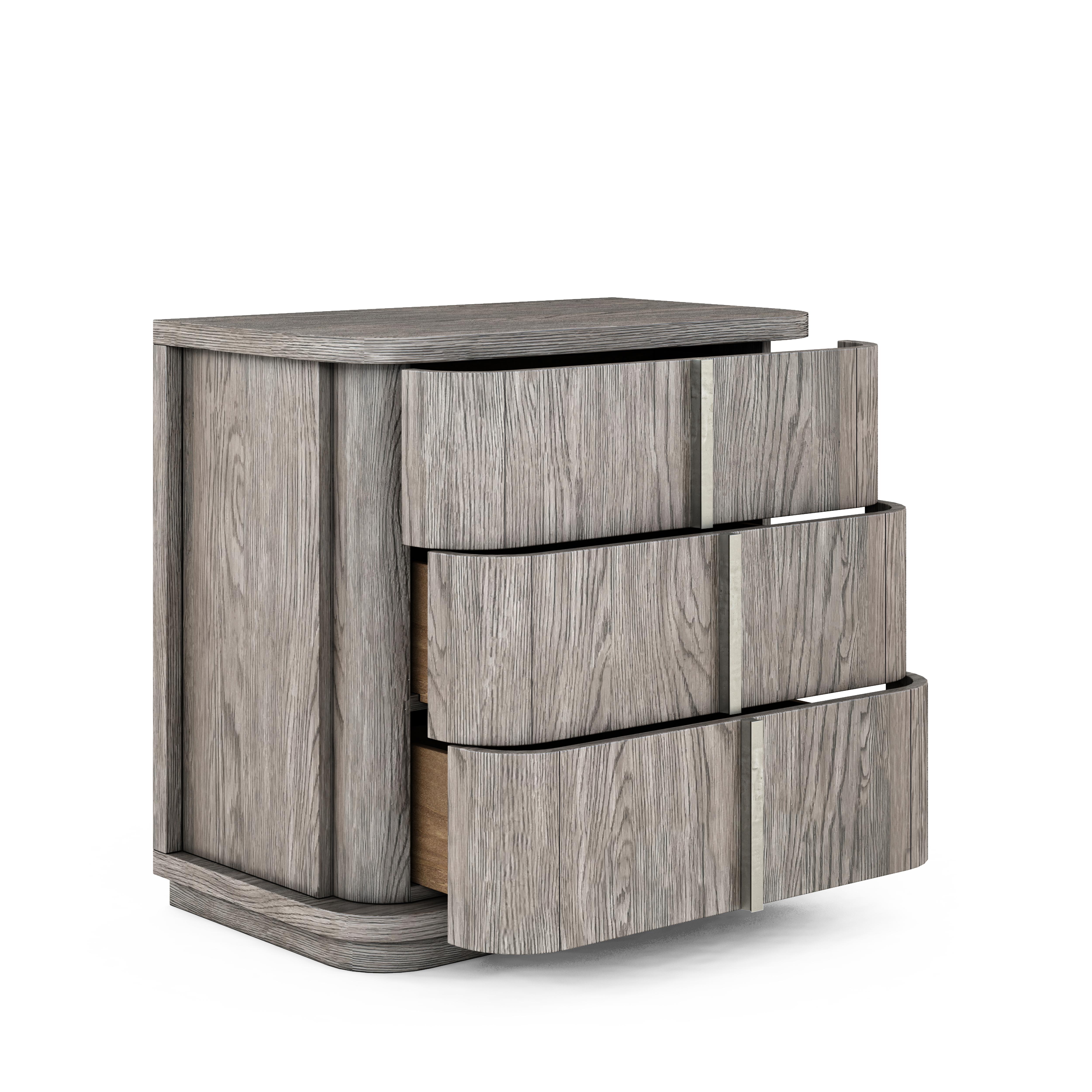 

    
285142-2354-Set-2 Gray Wood 3 Drawers Nightstand Set 2Pcs by A.R.T. Furniture Vault

