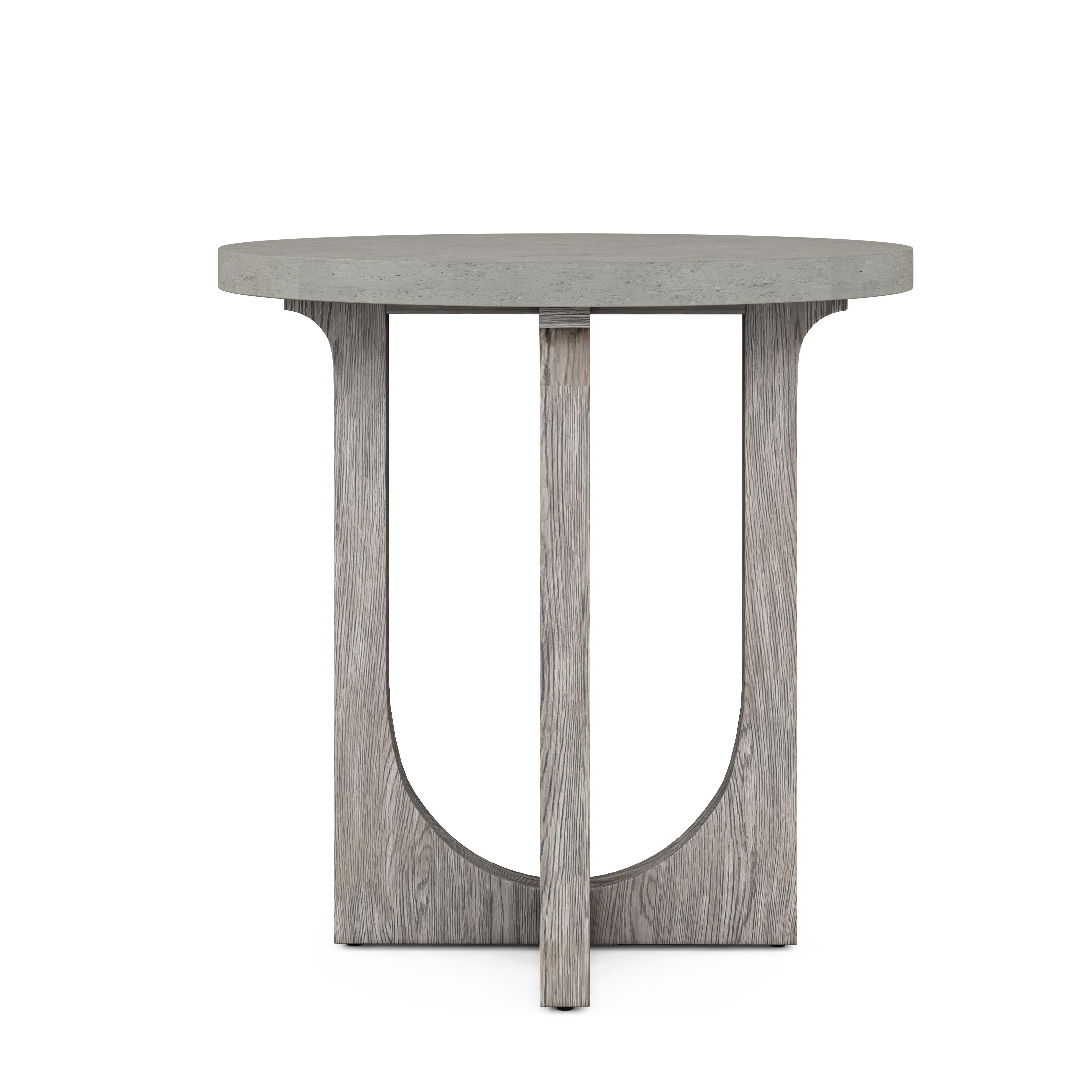 

    
Gray Wood Living Room Chairside Table by A.R.T. Furniture Vault
