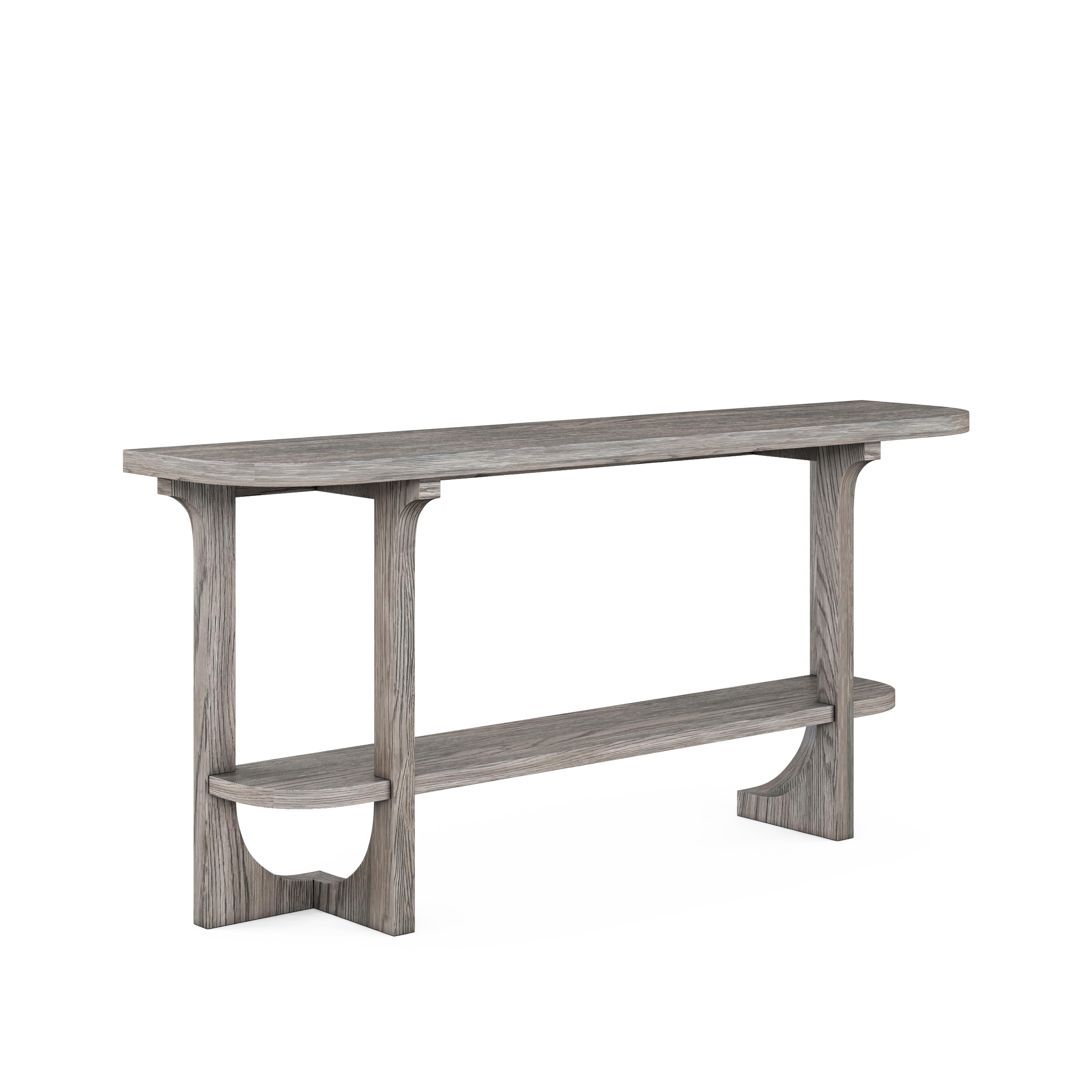 

    
Gray Wood Living Room Console Table by A.R.T. Furniture Vault

