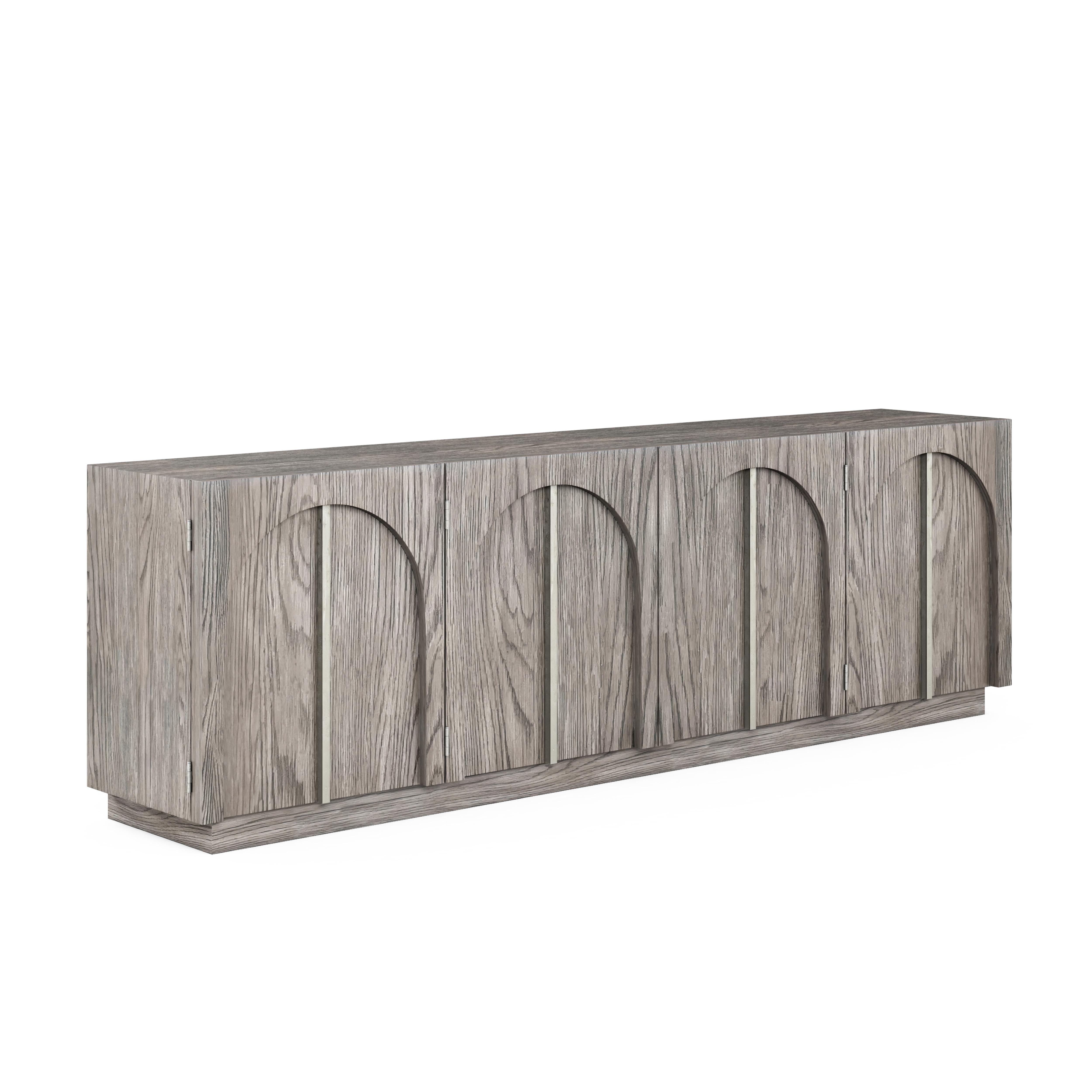 

    
Gray Wood Living Room Entertainment Console by A.R.T. Furniture Vault

