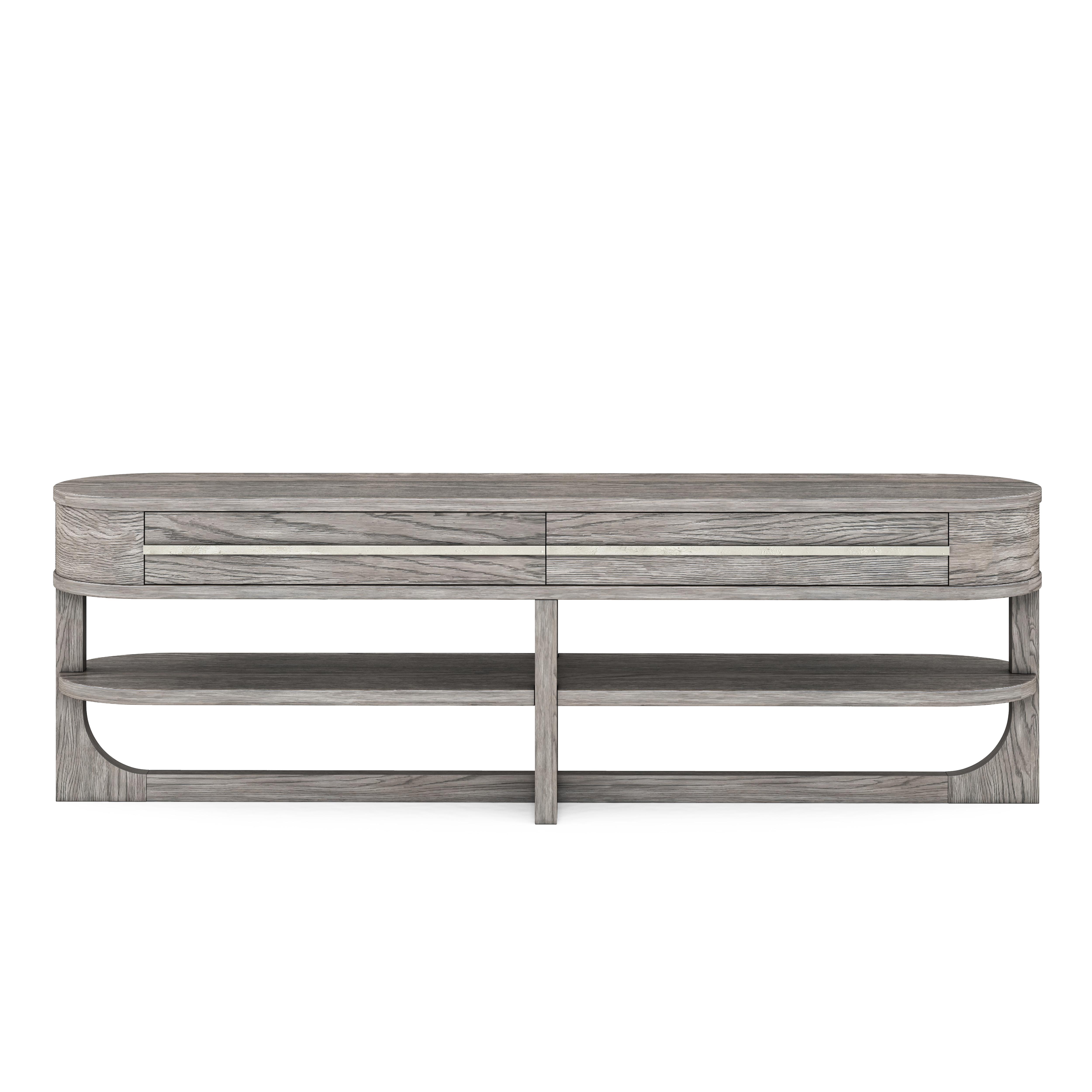 Modern, Casual Entertainment Console Vault 285422-2354 in Gray 