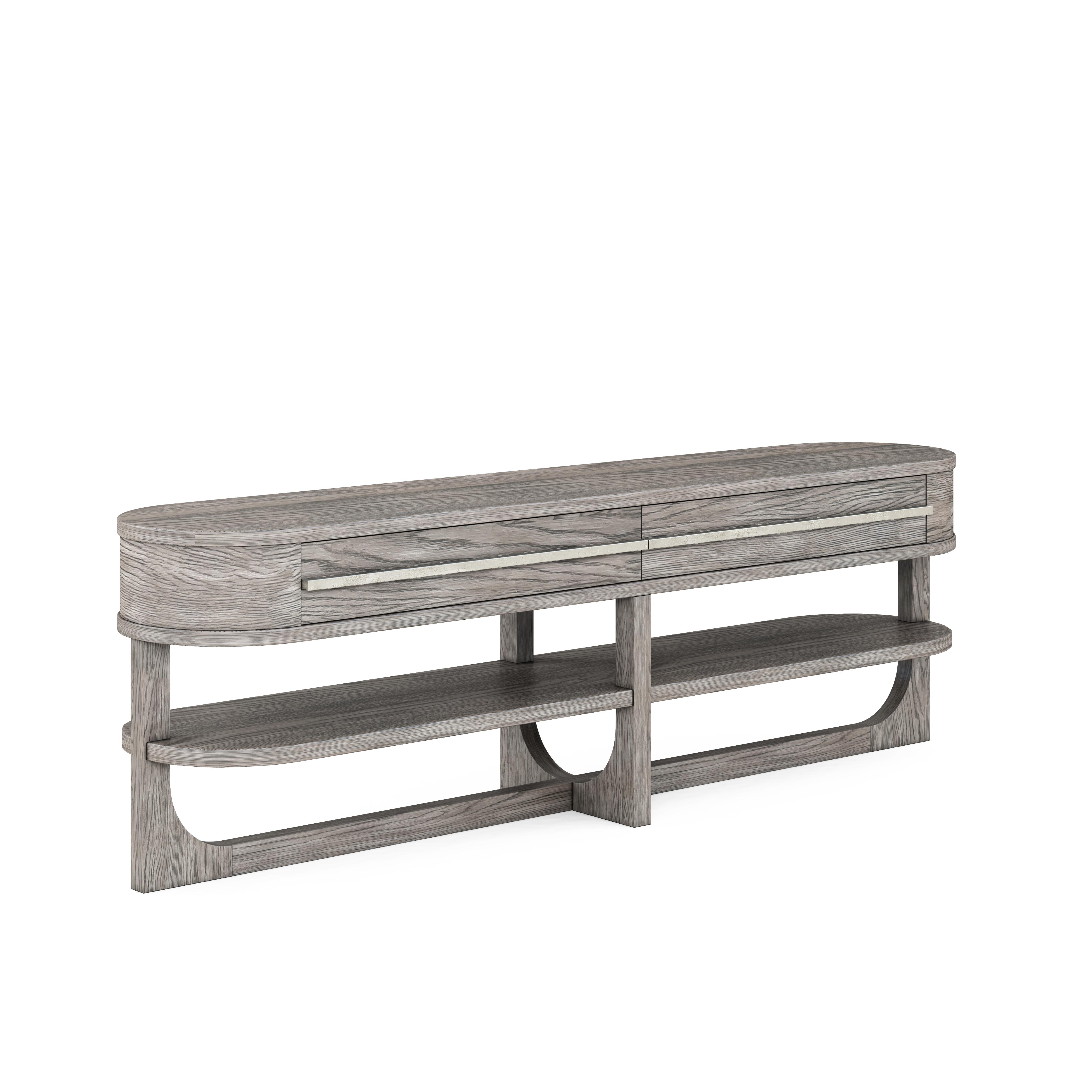 

    
Gray Wood Living Room Entertainment Console by A.R.T. Furniture Vault
