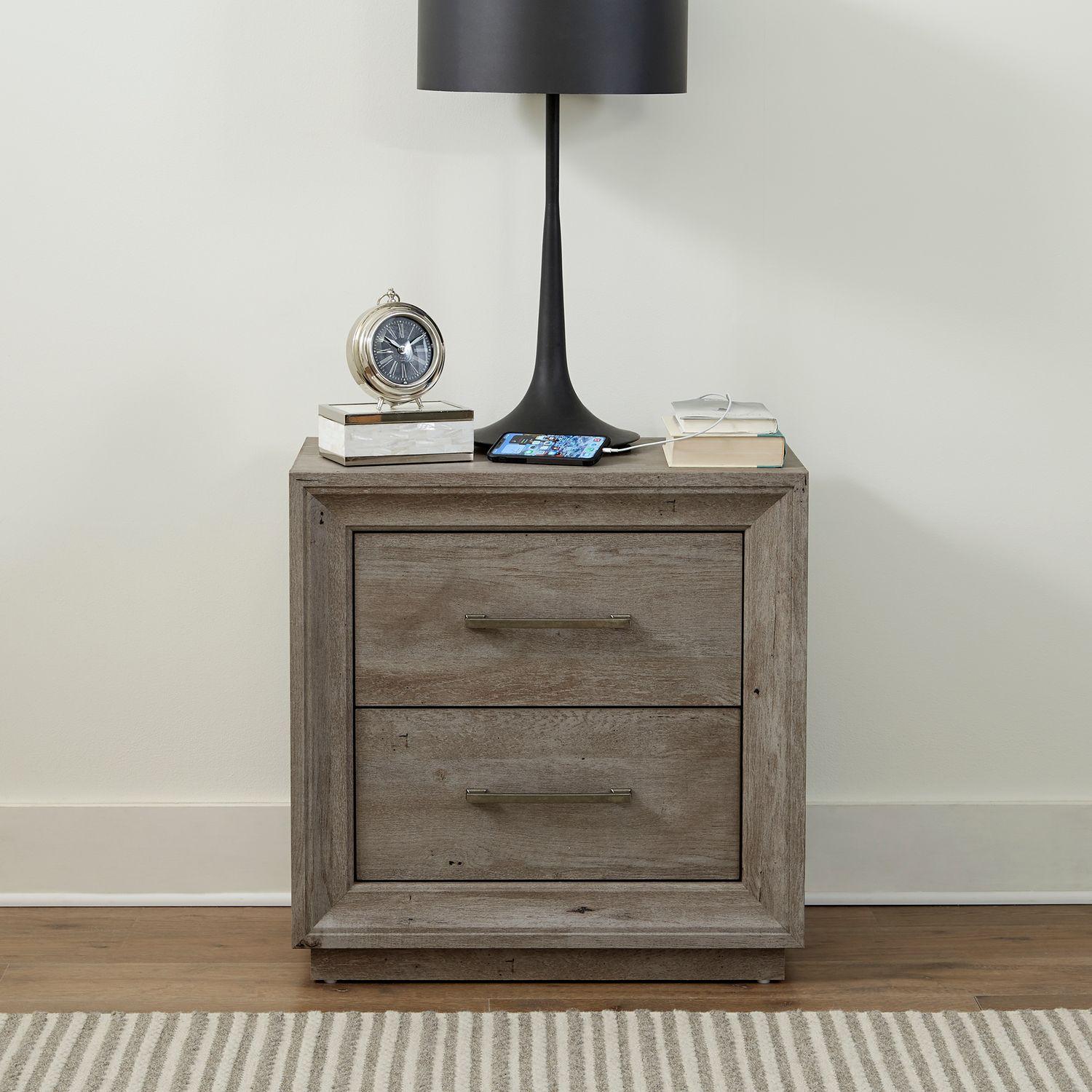 Transitional Nightstand Horizons (272-BR) 272-BR61 in Gray 