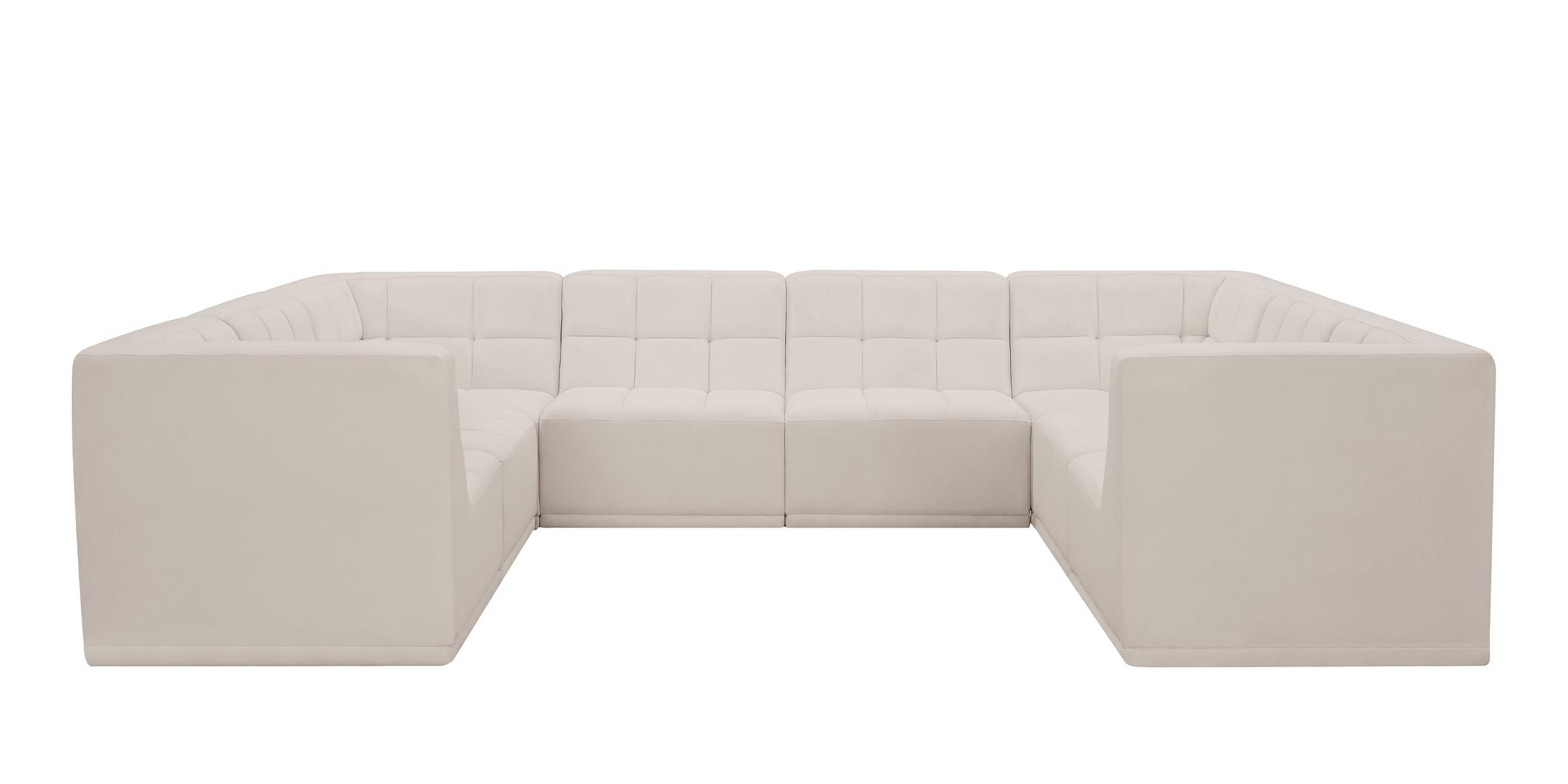 

        
Meridian Furniture RELAX 650Cream-Sec8A Modular Sectional Cream Velvet 704831409512

