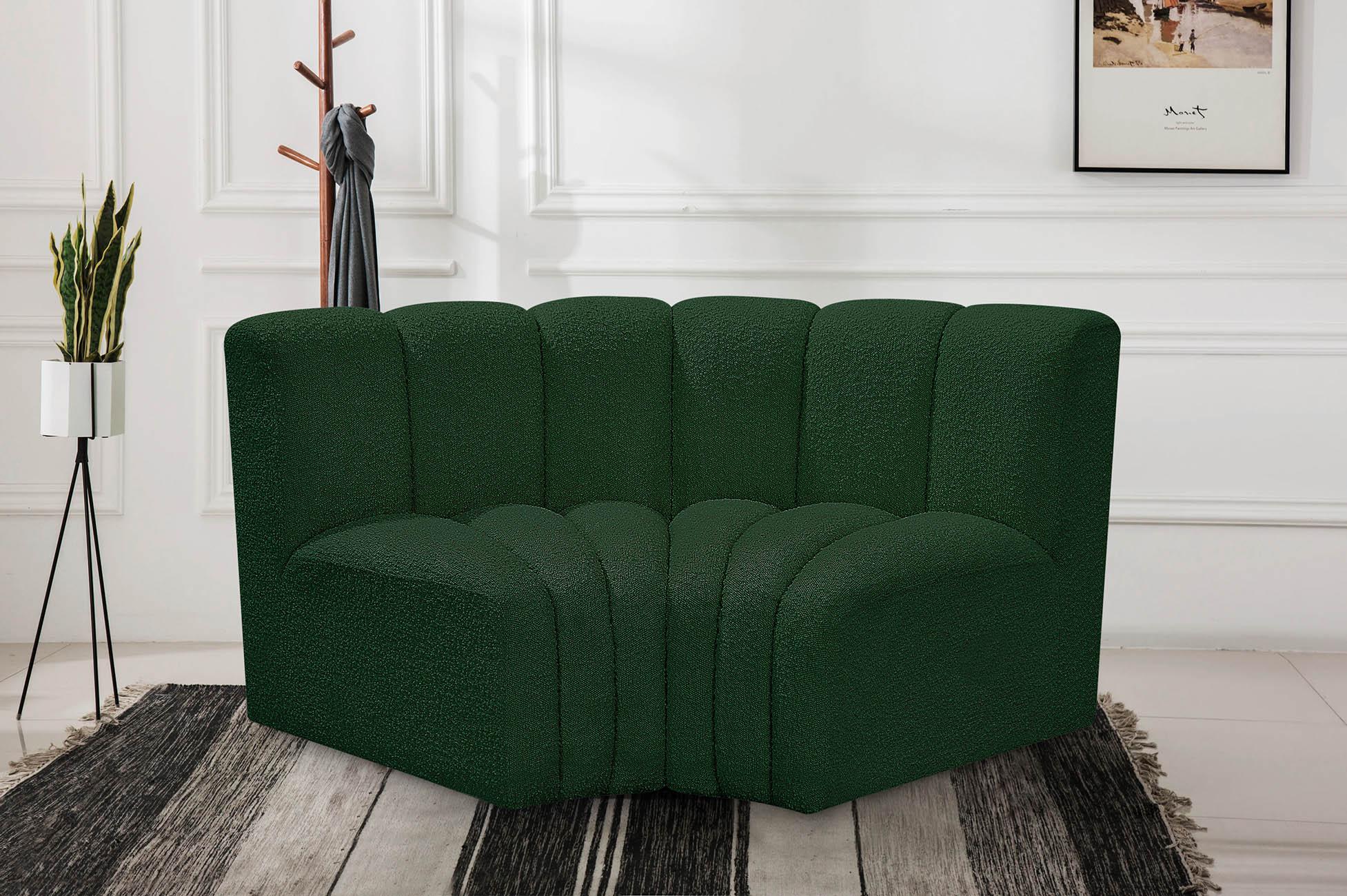 

    
Green Boucle Channel Tufted Modular Sectional ARC 102Green-S2B Meridian Modern
