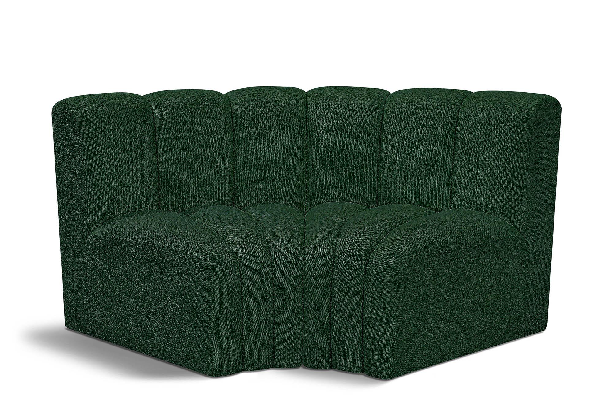 

    
Green Boucle Channel Tufted Modular Sectional ARC 102Green-S2B Meridian Modern
